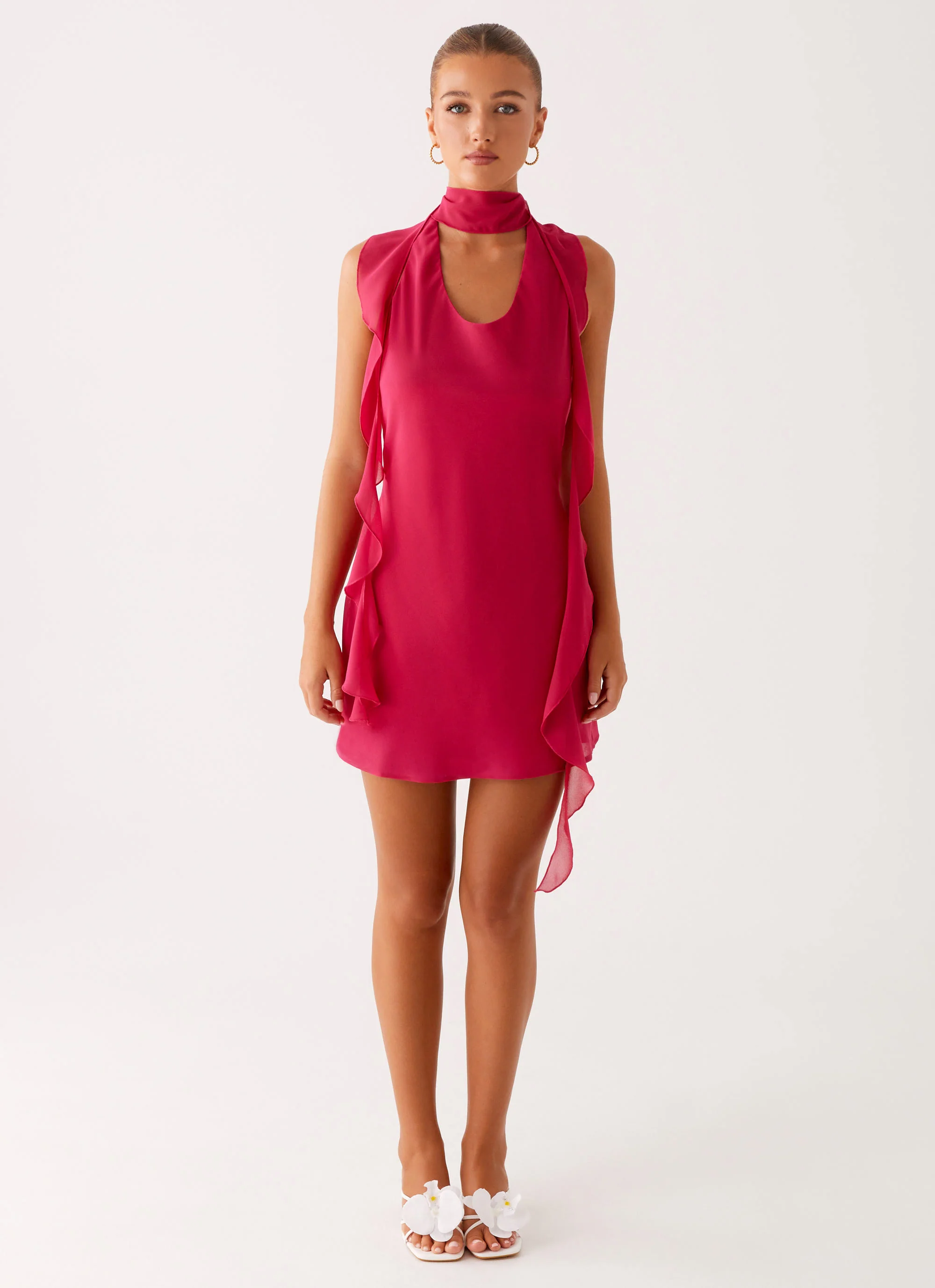 Tanner Mini Dress - Fuchsia - Image 2