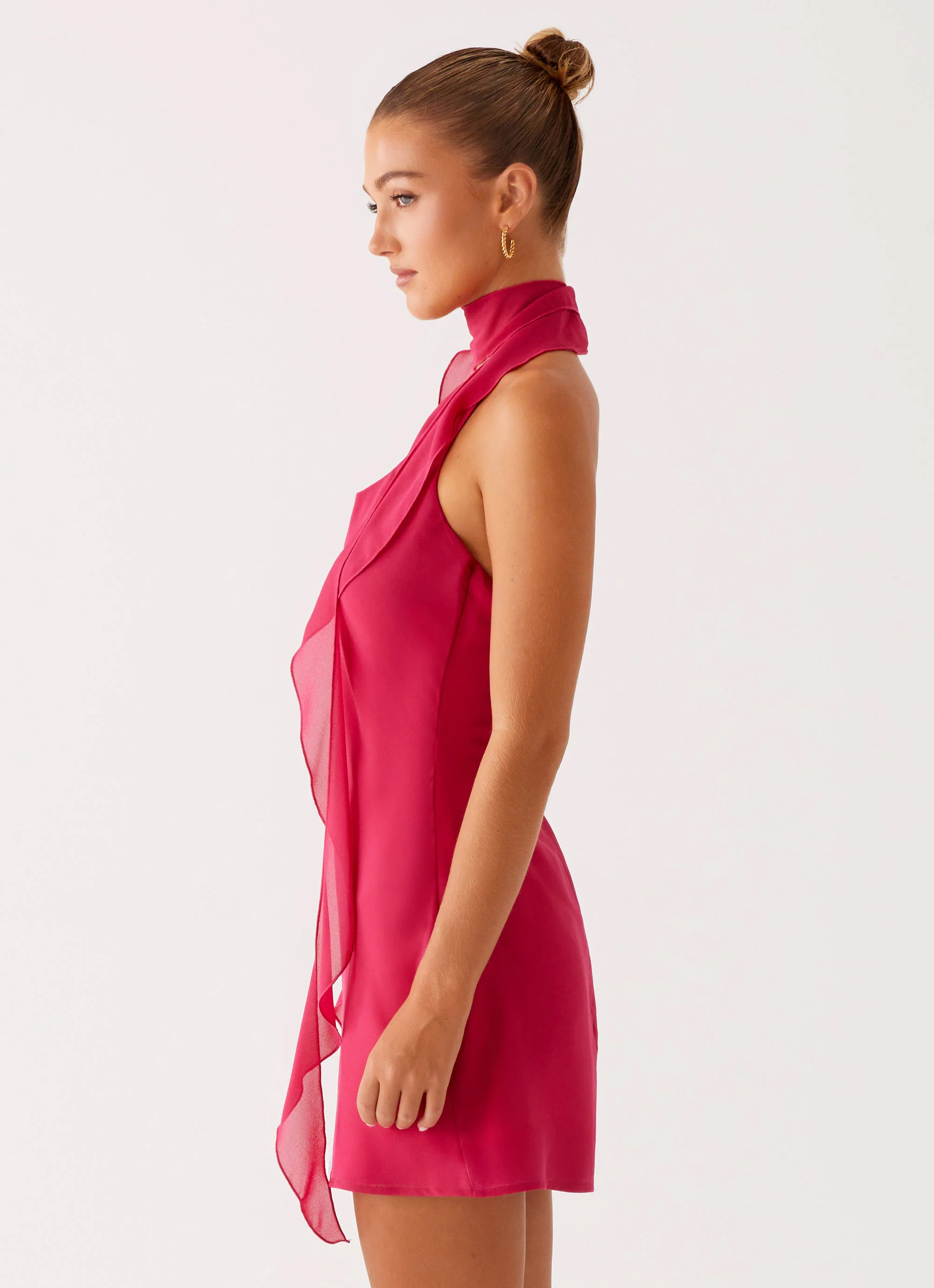 Tanner Mini Dress - Fuchsia - Image 4
