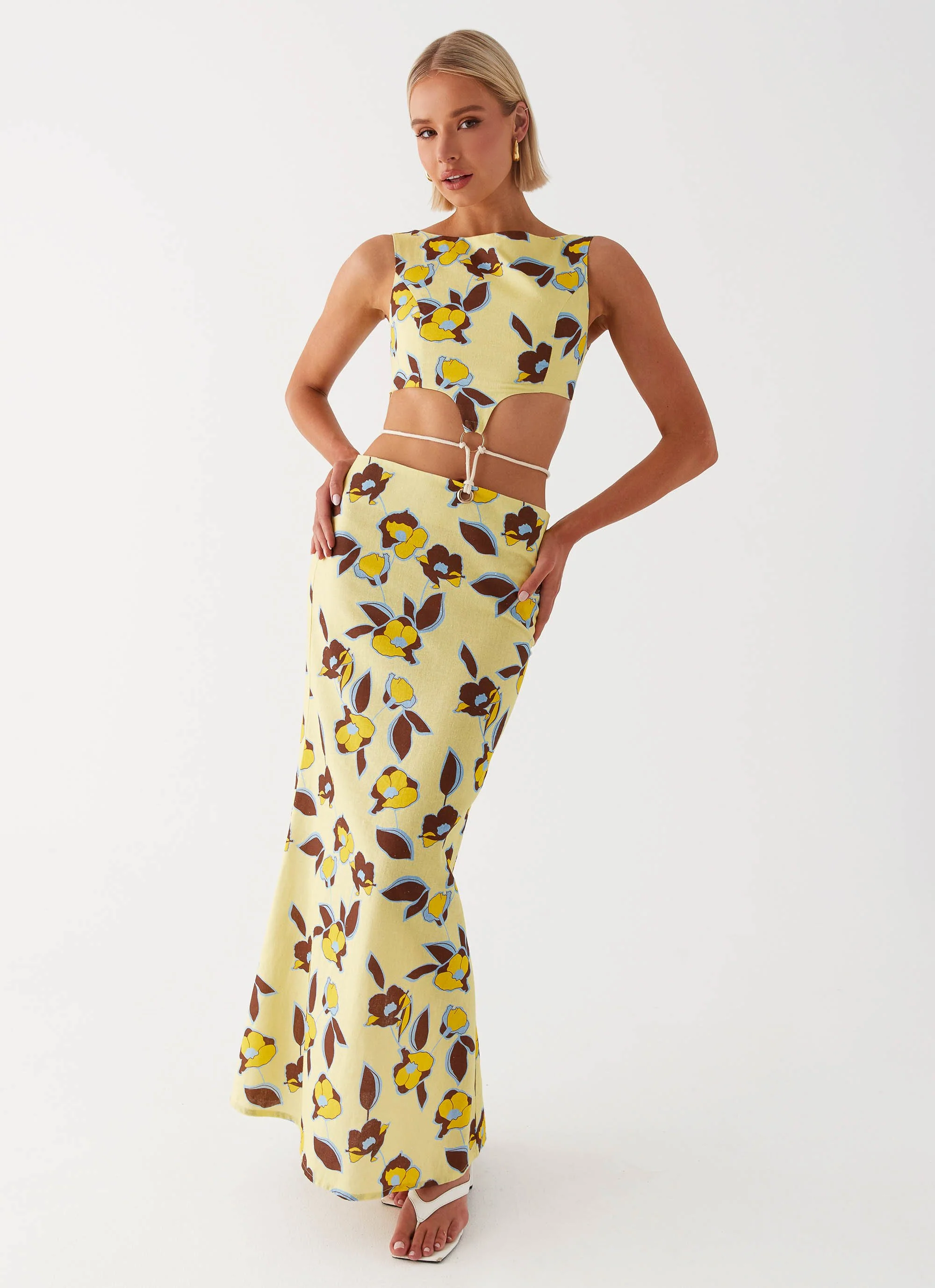 Taryn Cut Out Maxi Dress - Primrose - Image 5