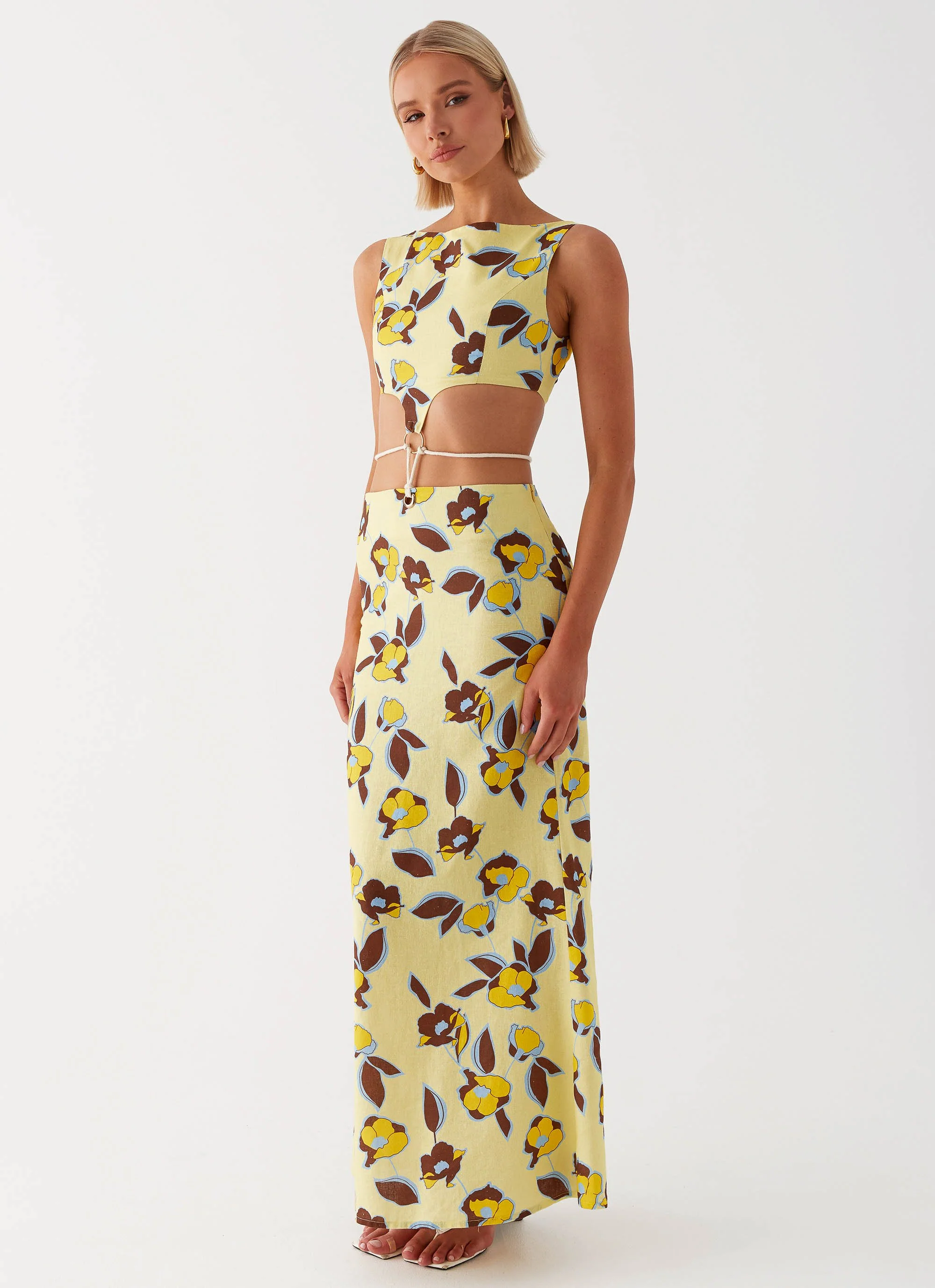 Taryn Cut Out Maxi Dress - Primrose - Image 6