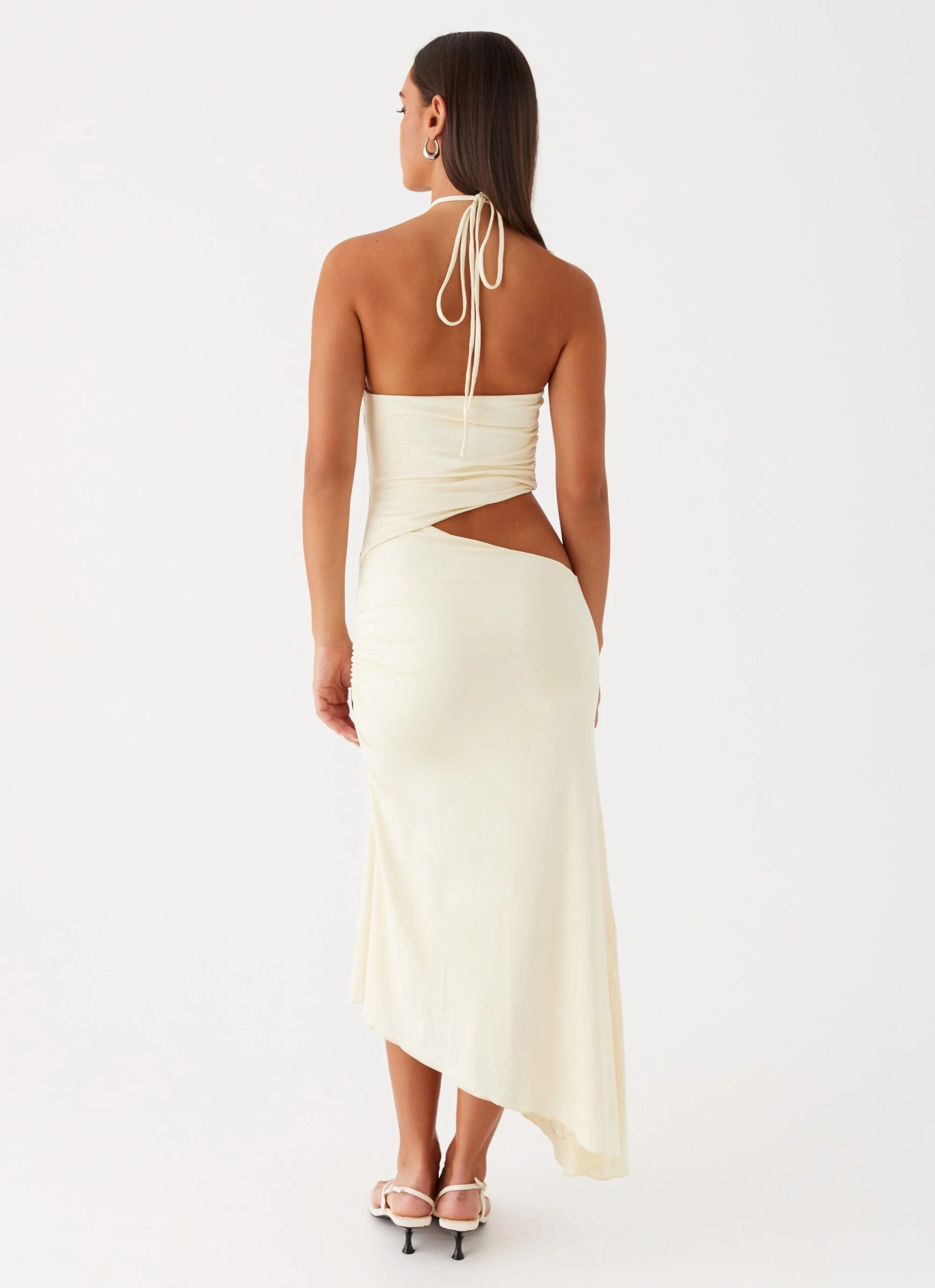 Tasha Maxi Dress - Lemon - Image 4