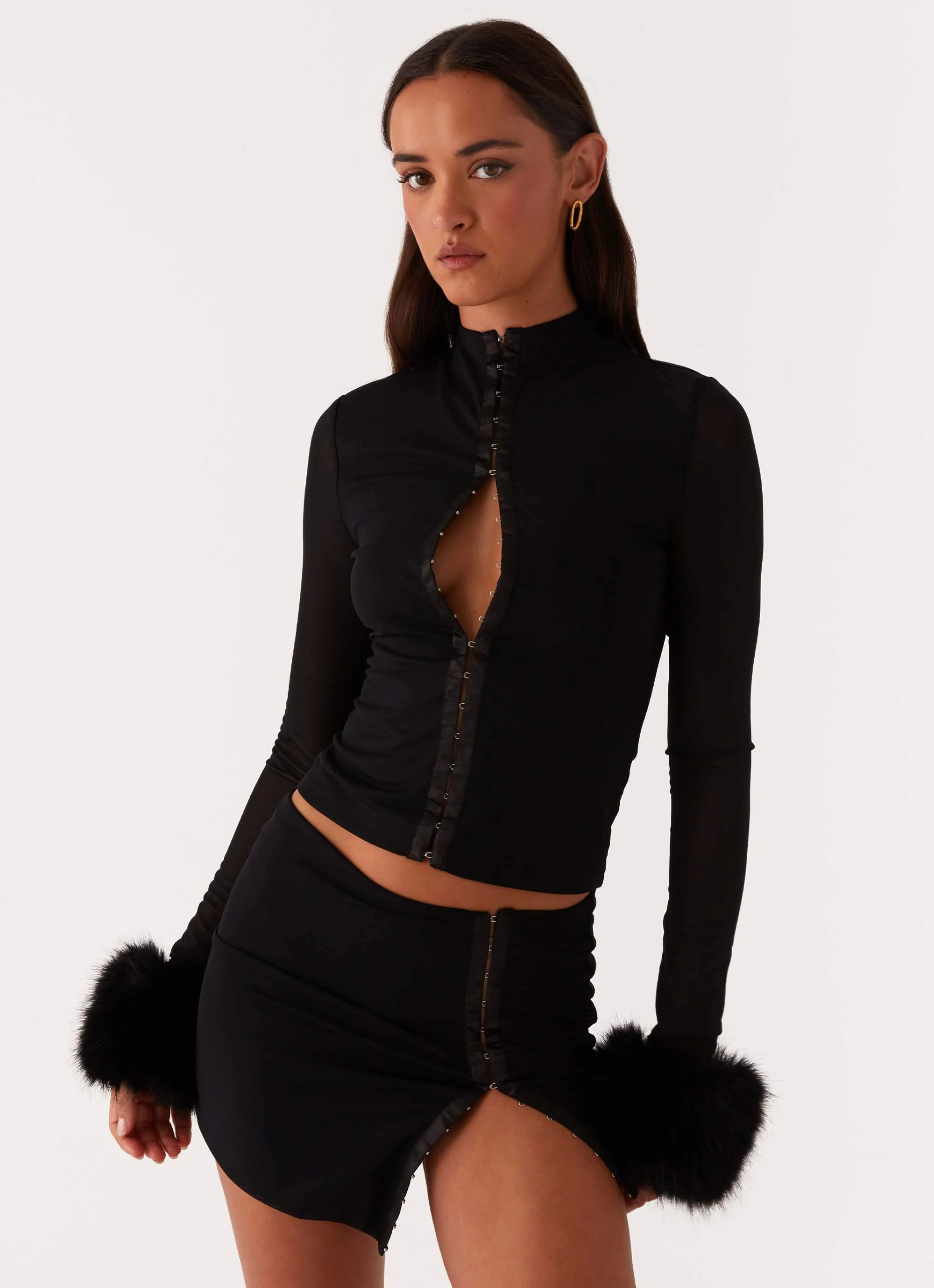 Tayanna Mini Skirt - Black - Image 6
