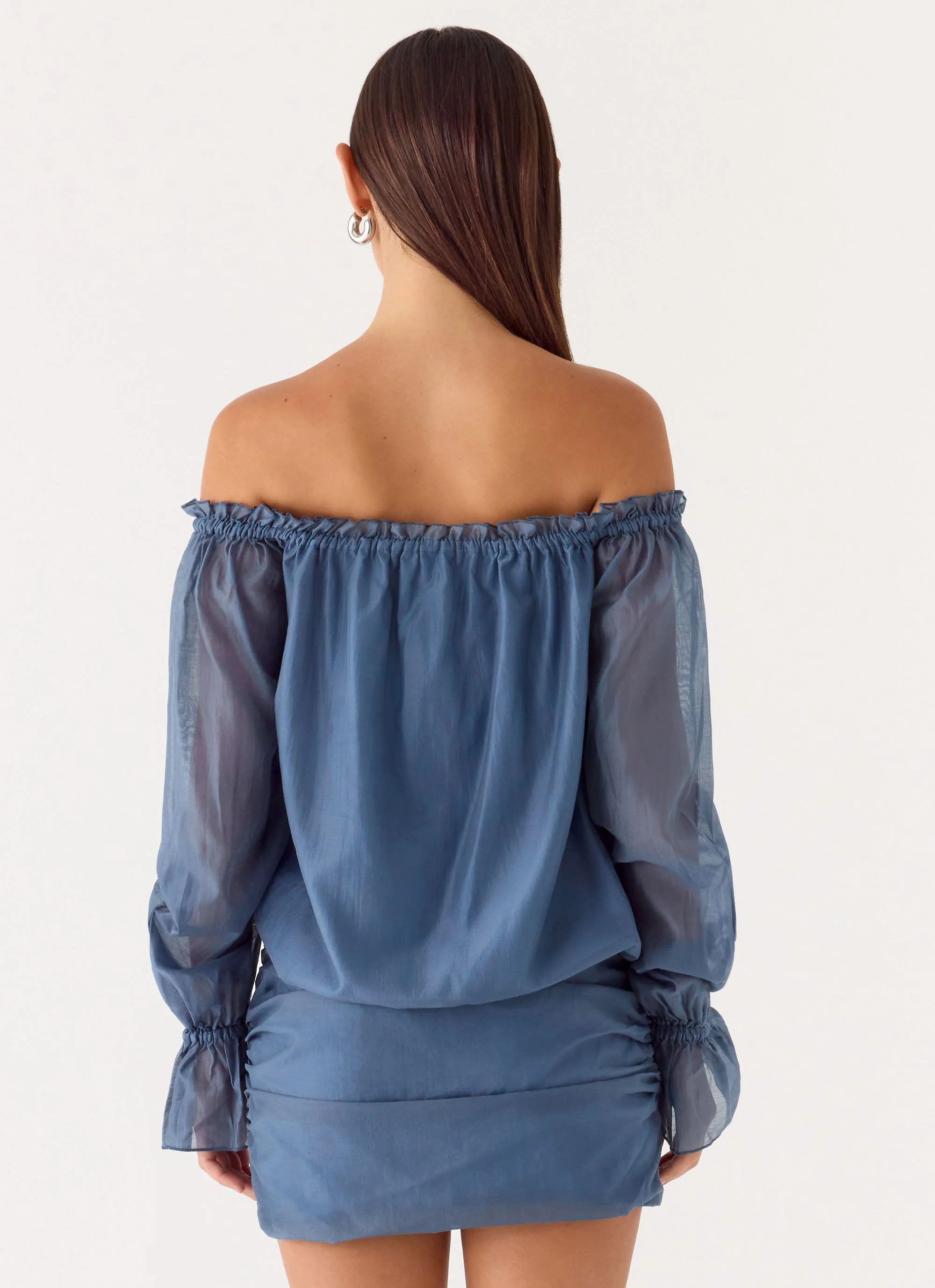 Tedara Mini Dress - Washed Navy - Image 5