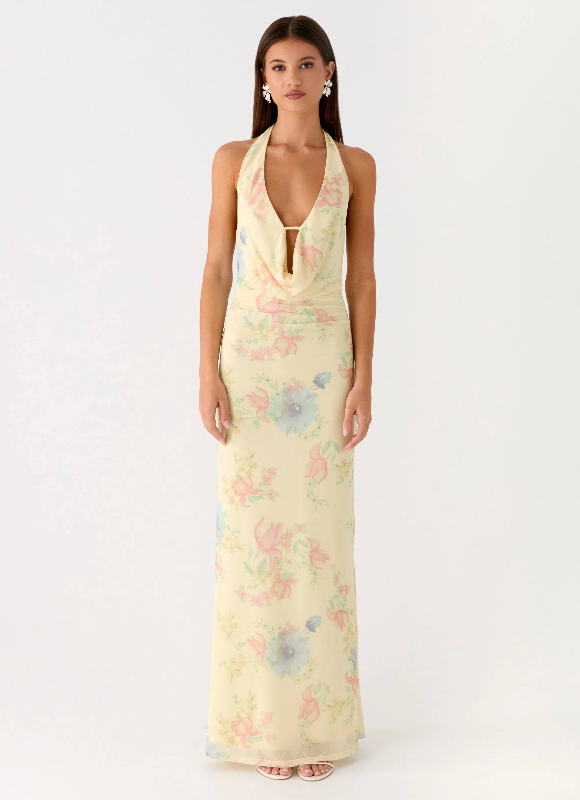 Tedder Halter Maxi Dress - Spring Meadow - Image 4