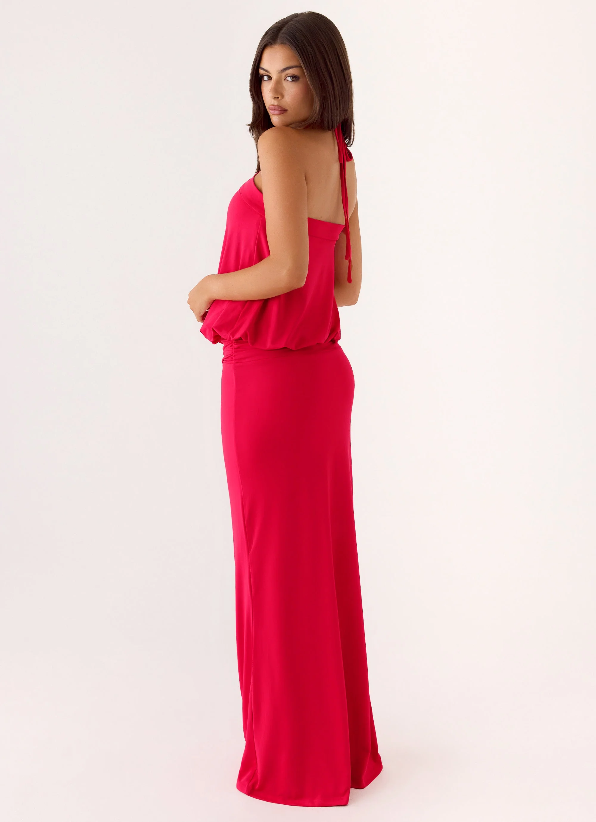 Telling You Maxi Dress - Red Magenta - Image 6