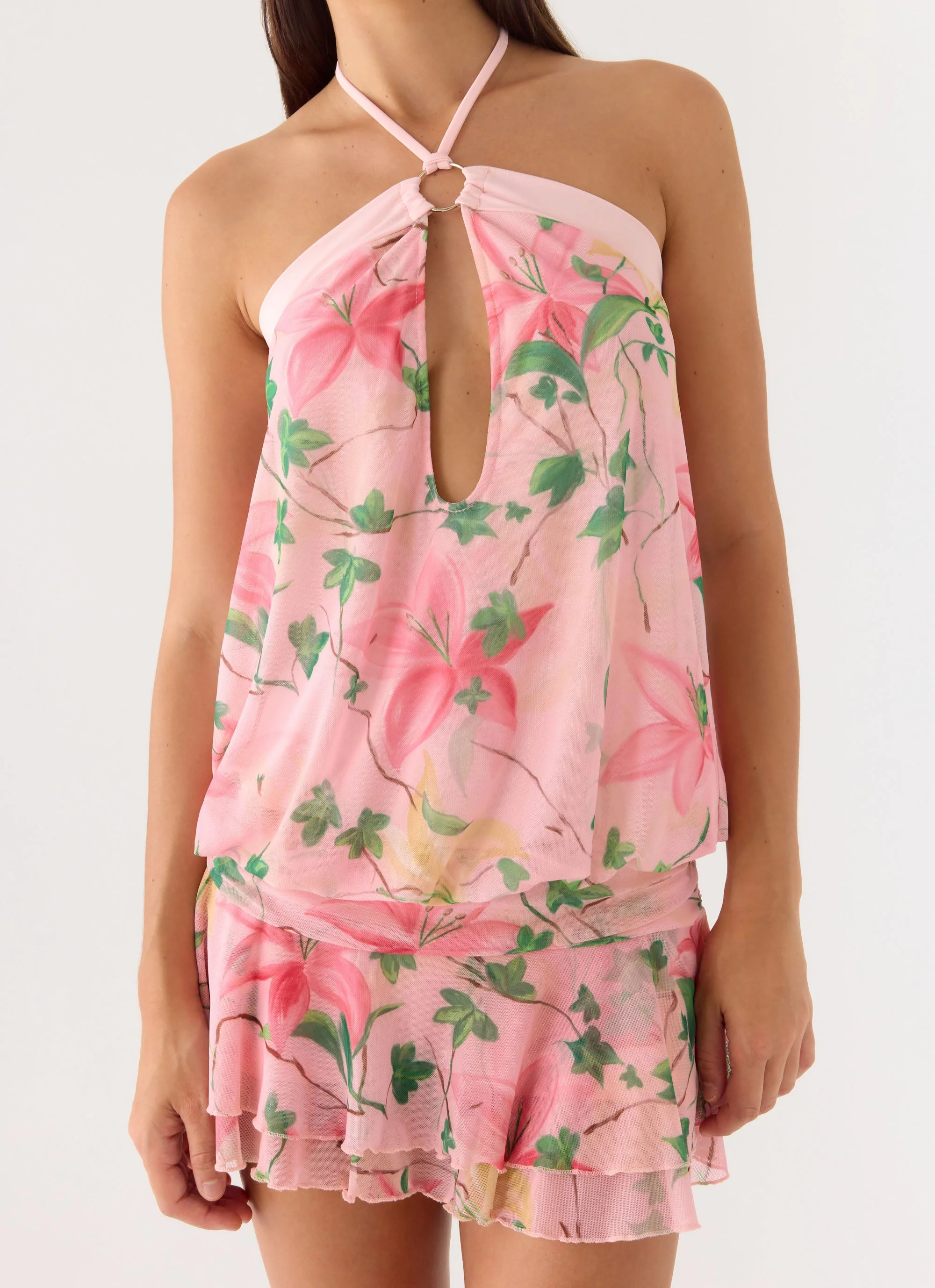 Telling You Mini Dress - Blooming Spring - Image 4