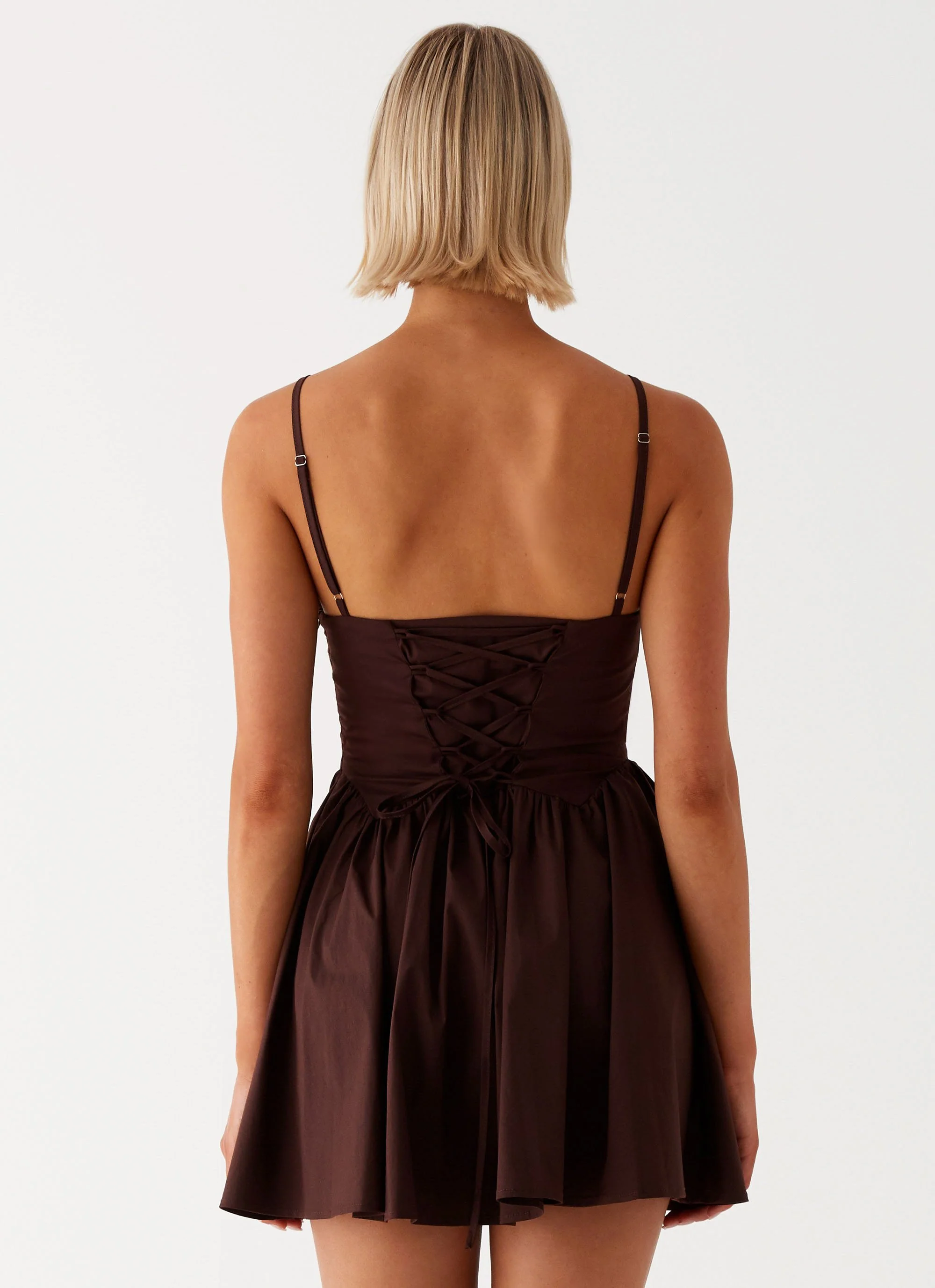 Tesoro Mio Mini Dress - Chocolate - Image 4