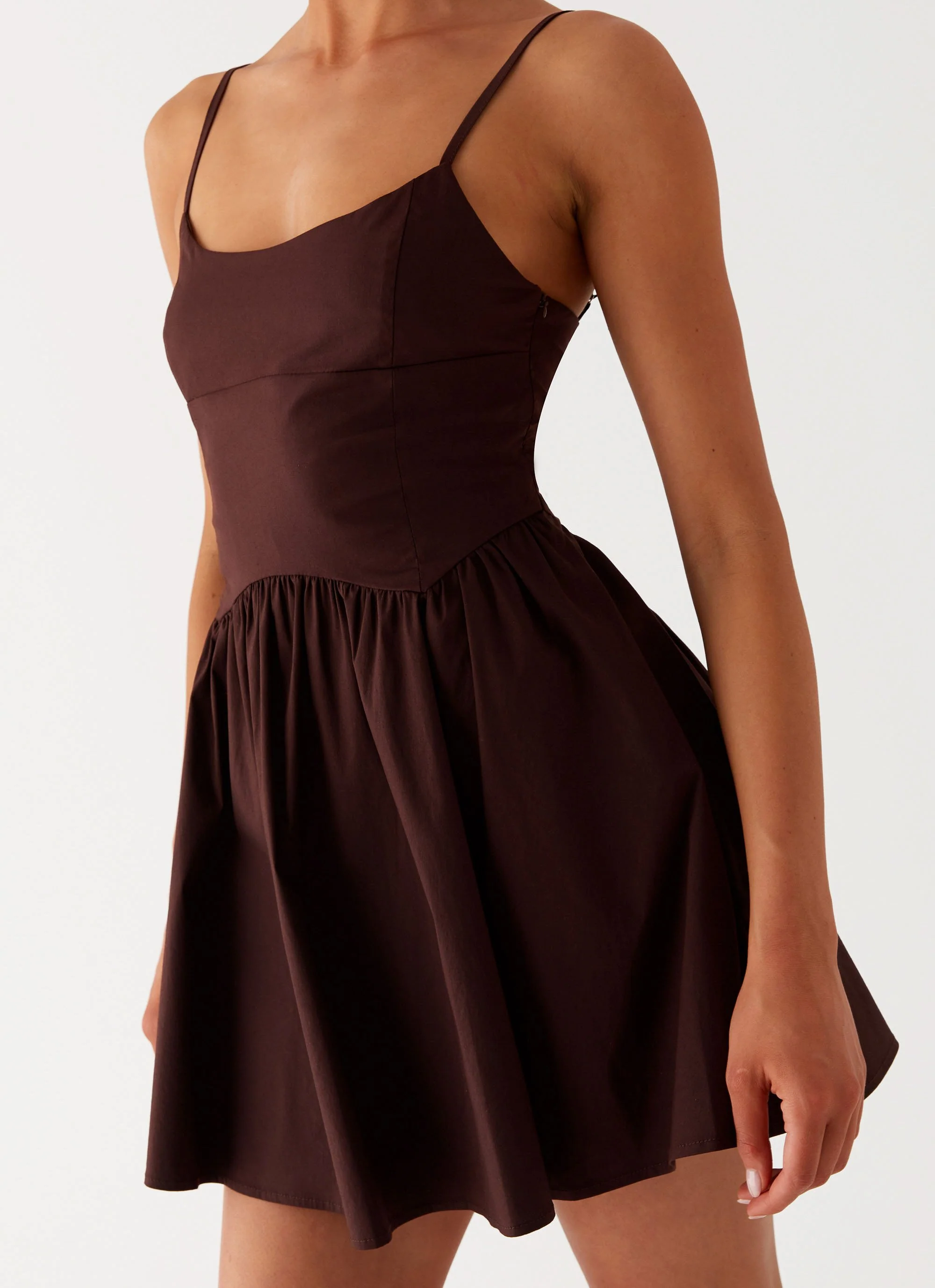 Tesoro Mio Mini Dress - Chocolate - Image 5