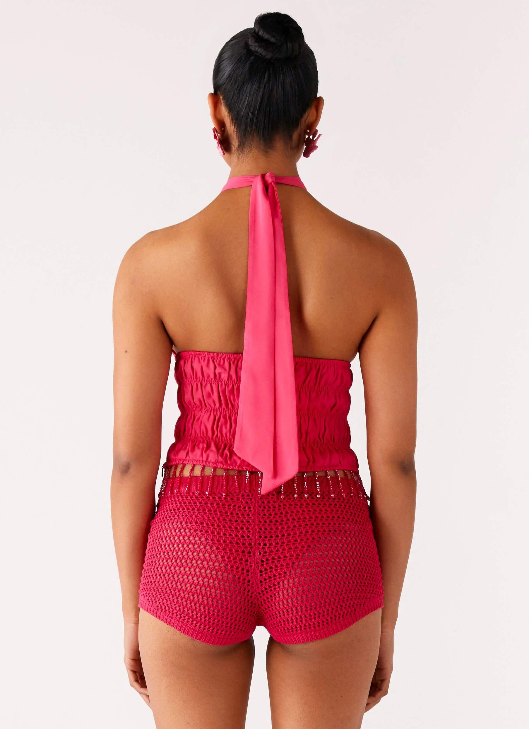 Teuila Beaded Top - Fuchsia - Image 3
