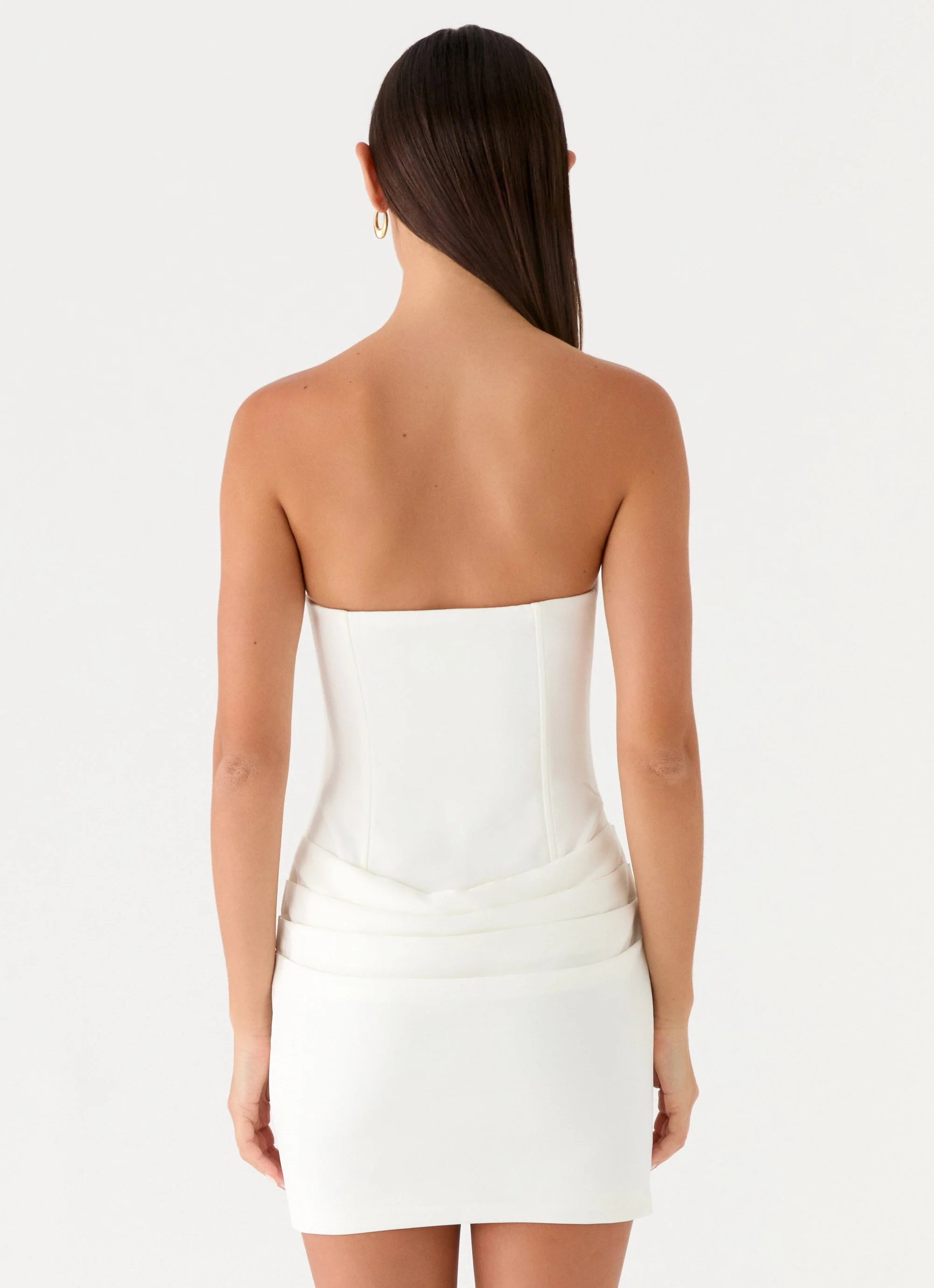 Thalina Mini Dress - White - Image 4
