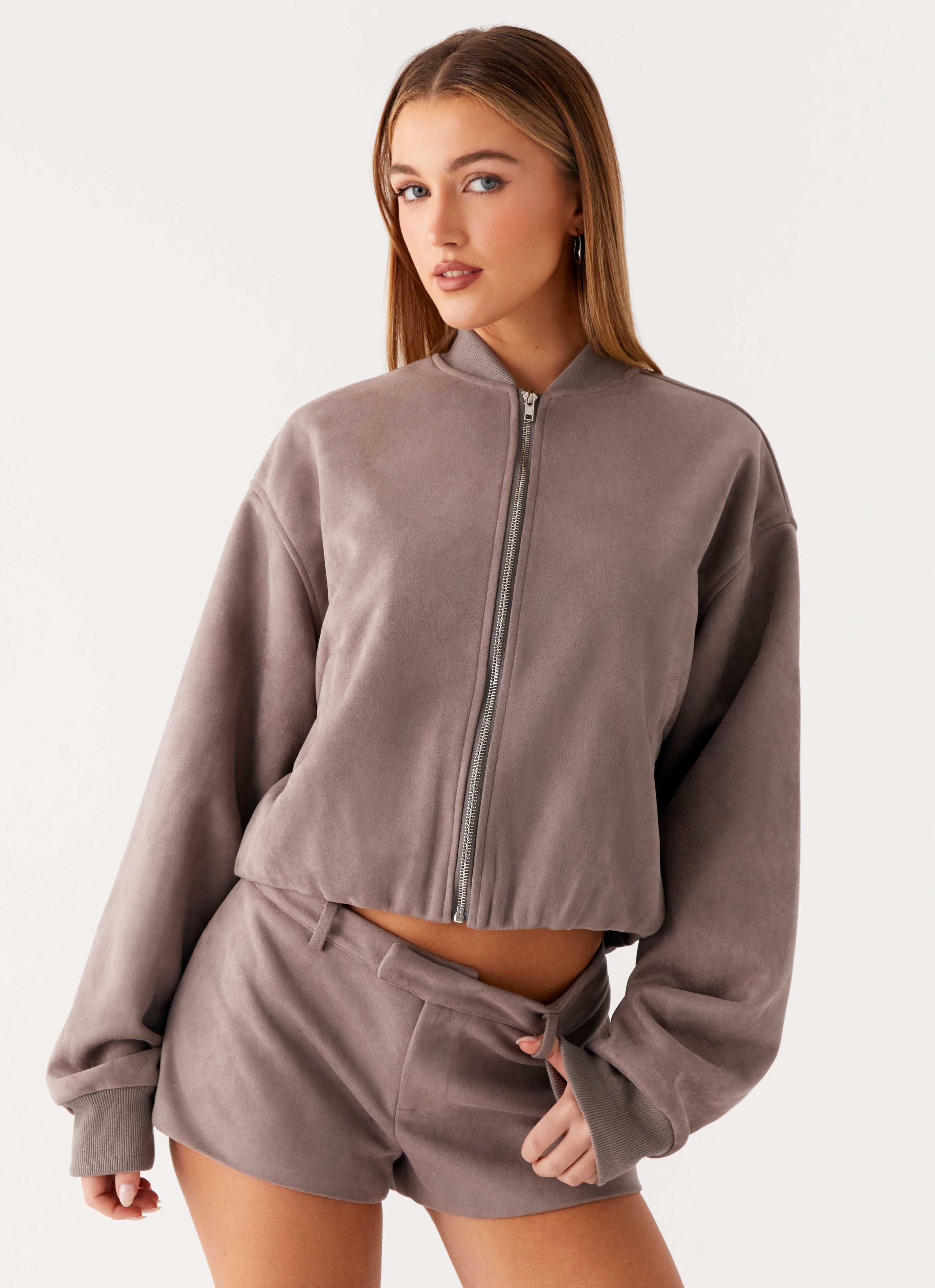 Thats Chill Bomber Jacket - Grey - Image 6