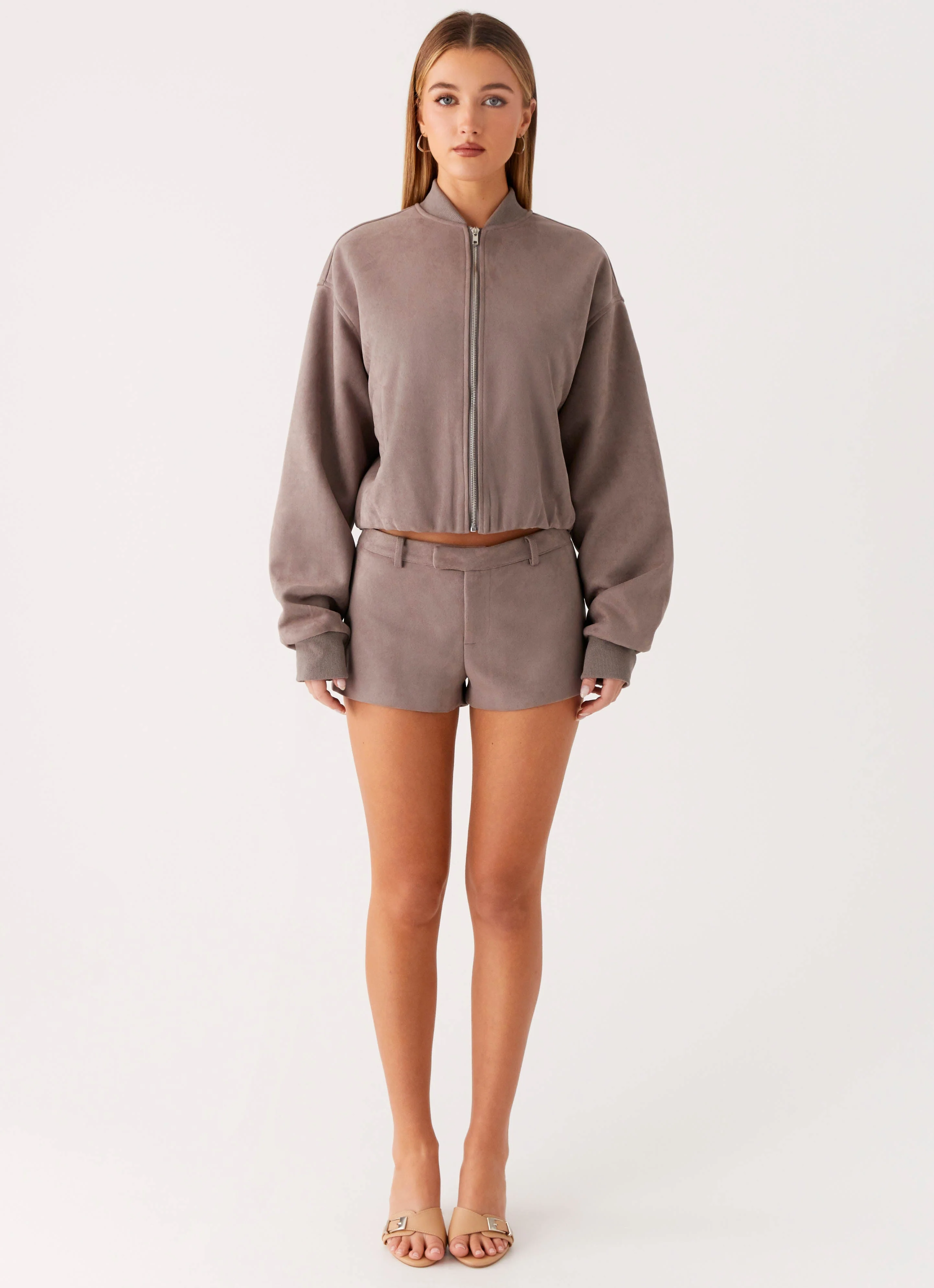 Thats Chill Mini Shorts - Grey - Image 3