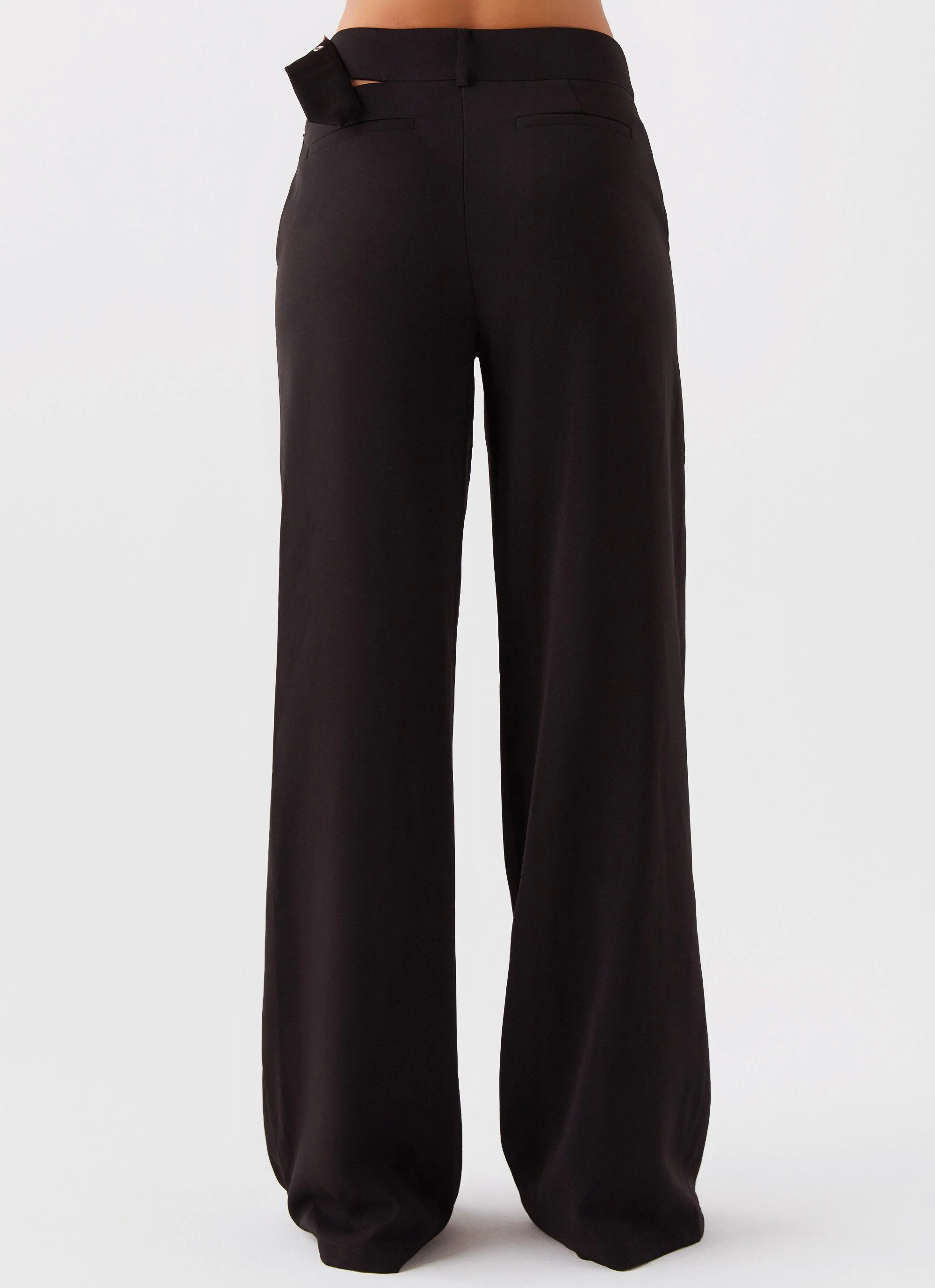 The After Party Cut Out Belt Pants - Black - Image 5