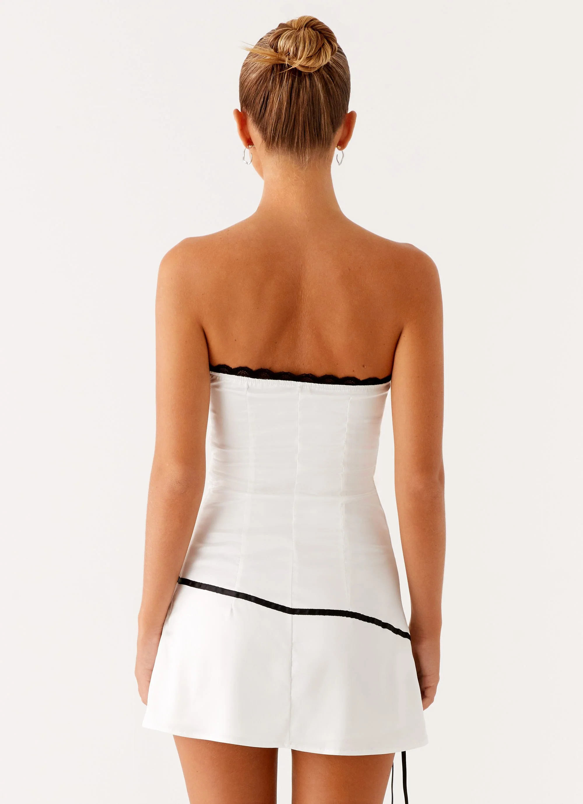 Thea Mini Dress - White - Image 4