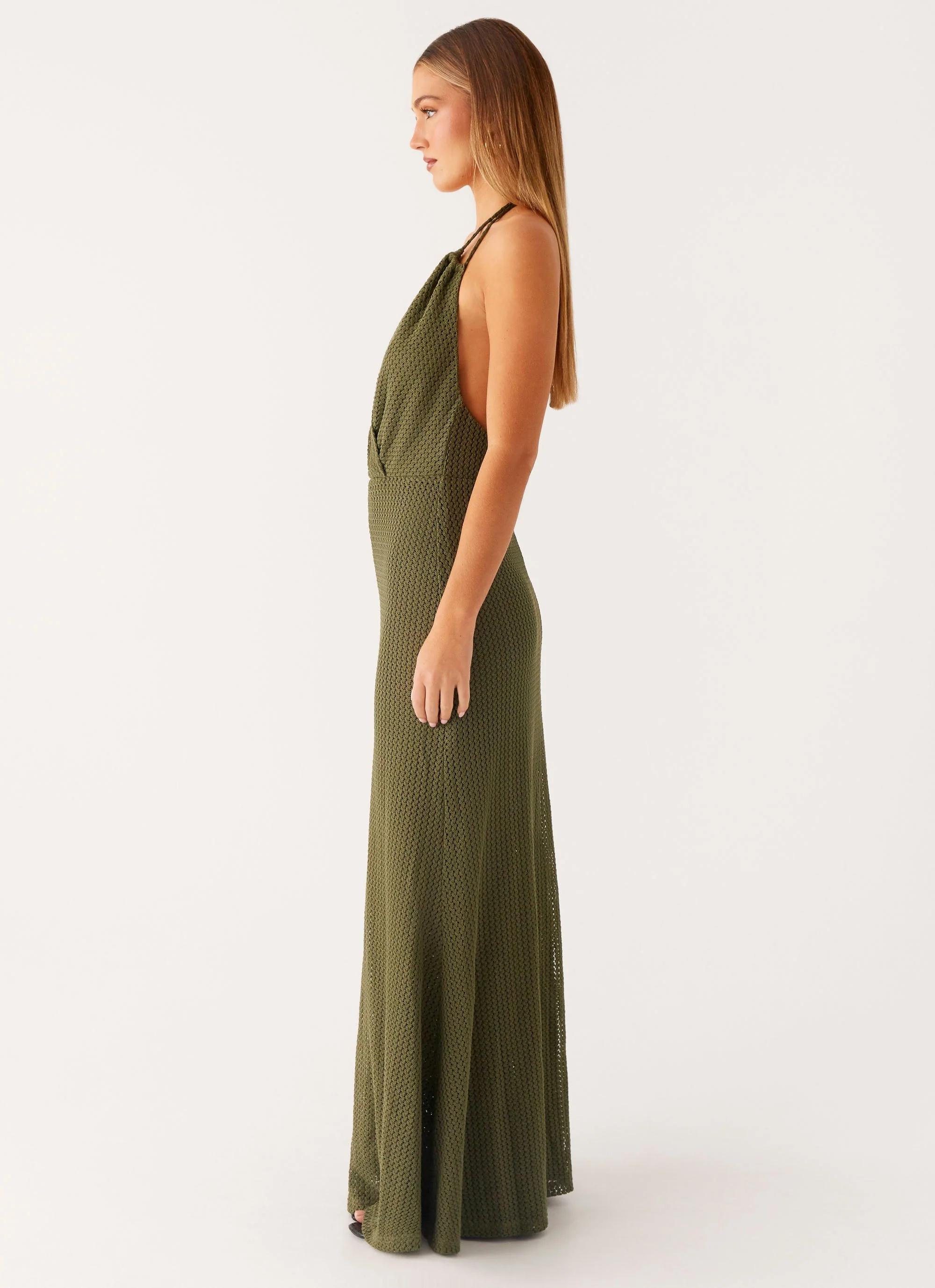 Thora Maxi Dress - Olive - Image 2