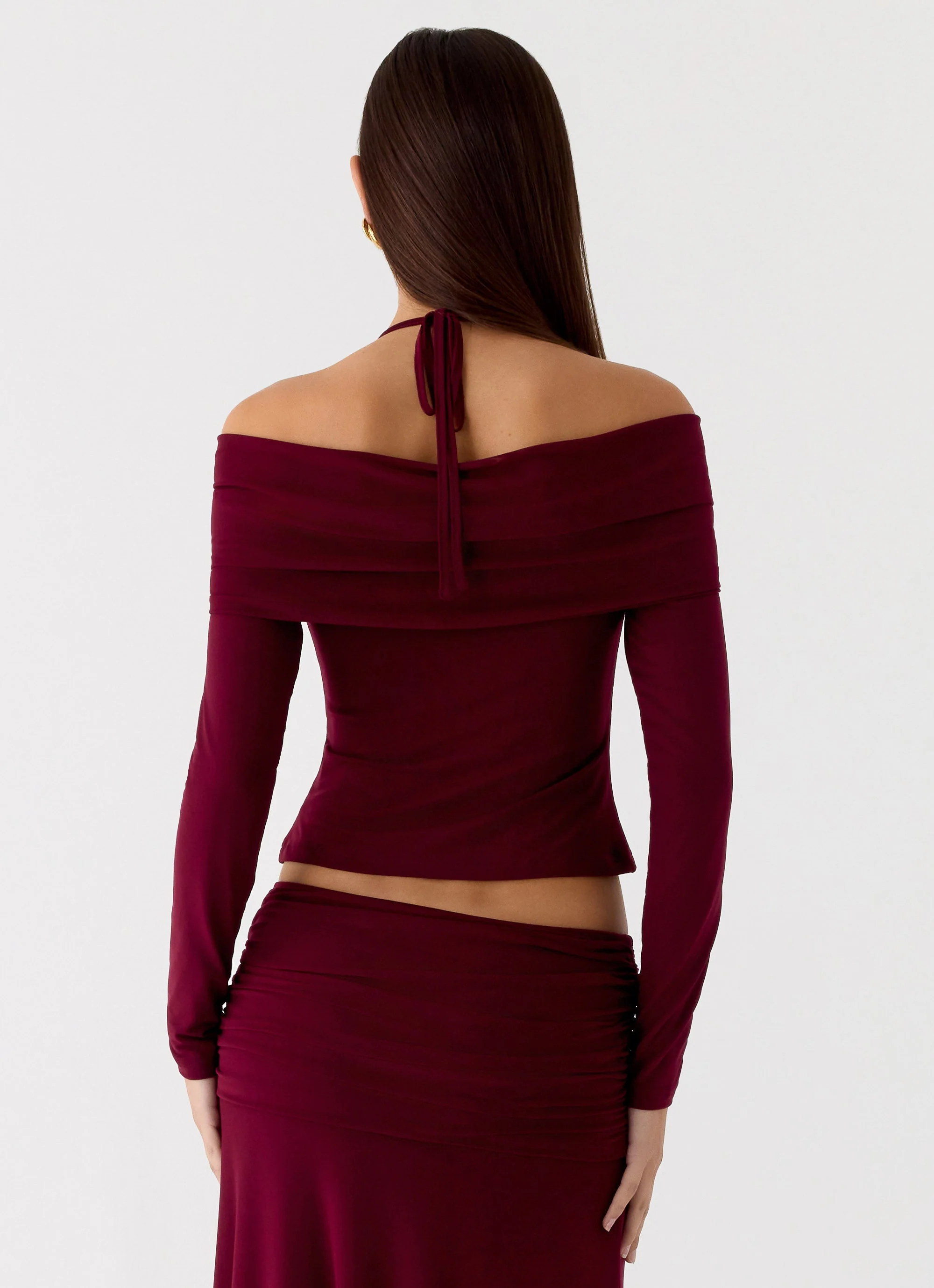 Thorness Long Sleeve Top - Plum - Image 4