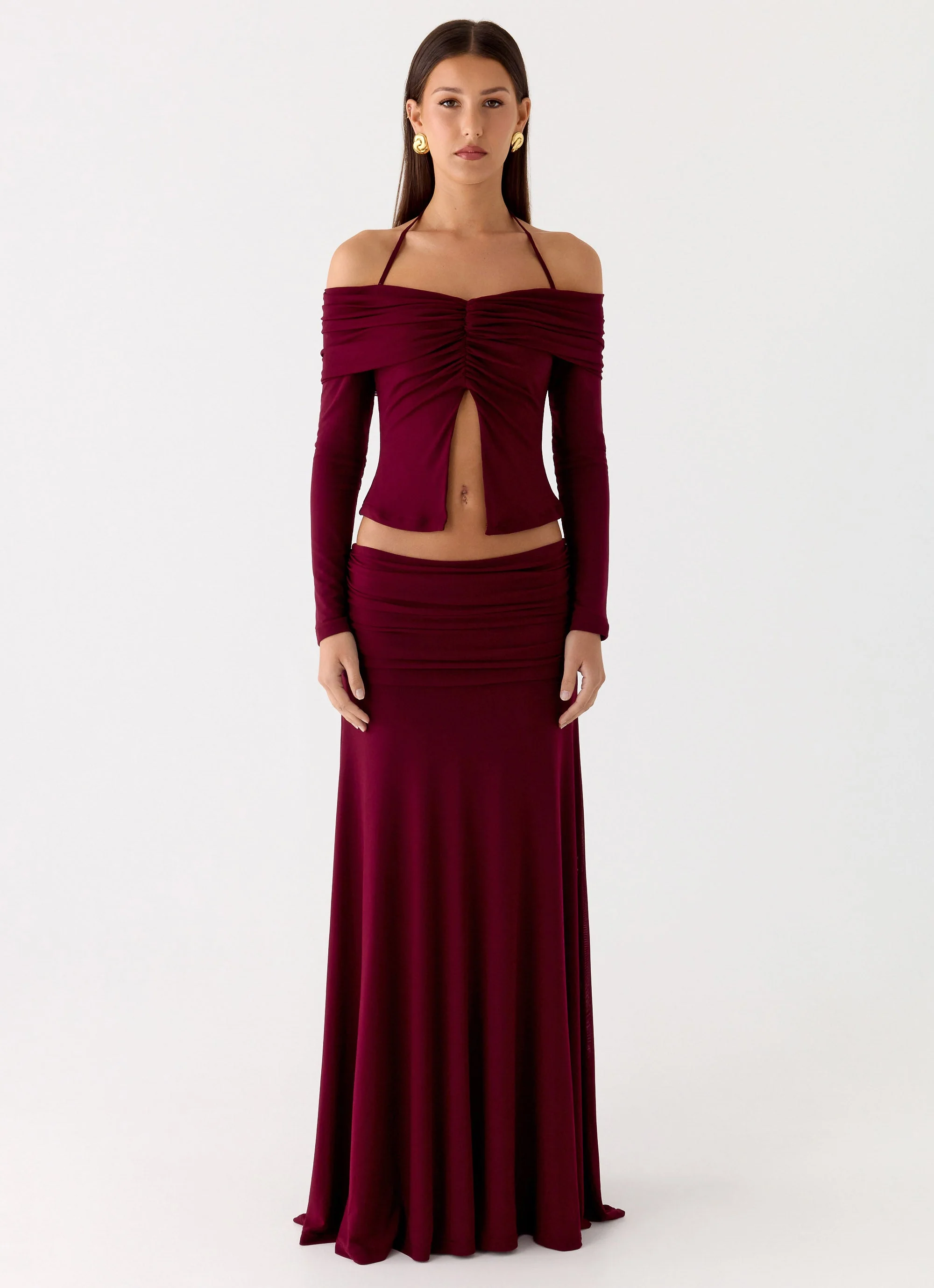 Thorness Maxi Skirt - Plum - Image 2
