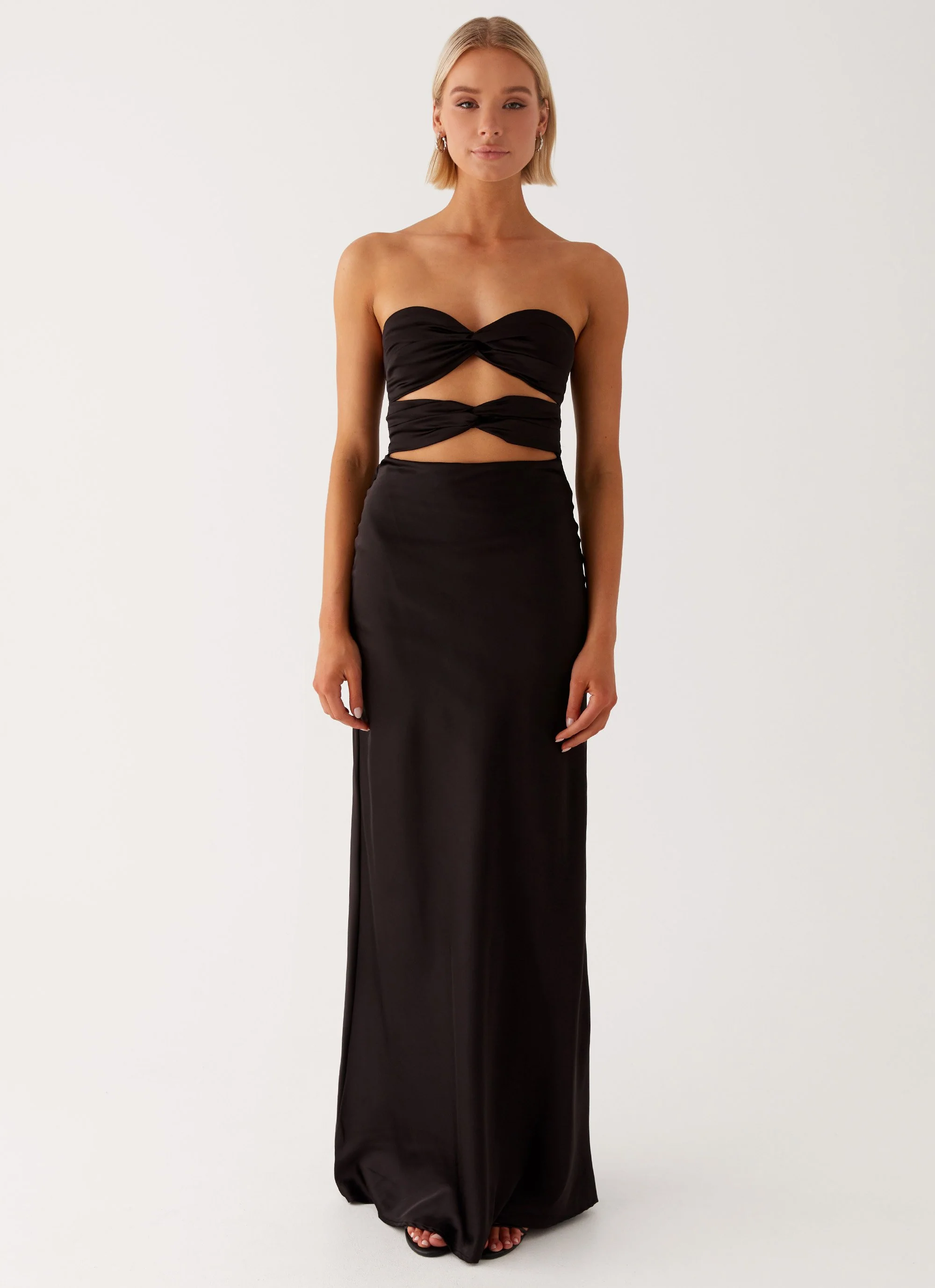 Tianna Strapless Maxi Dress - Black - Image 2