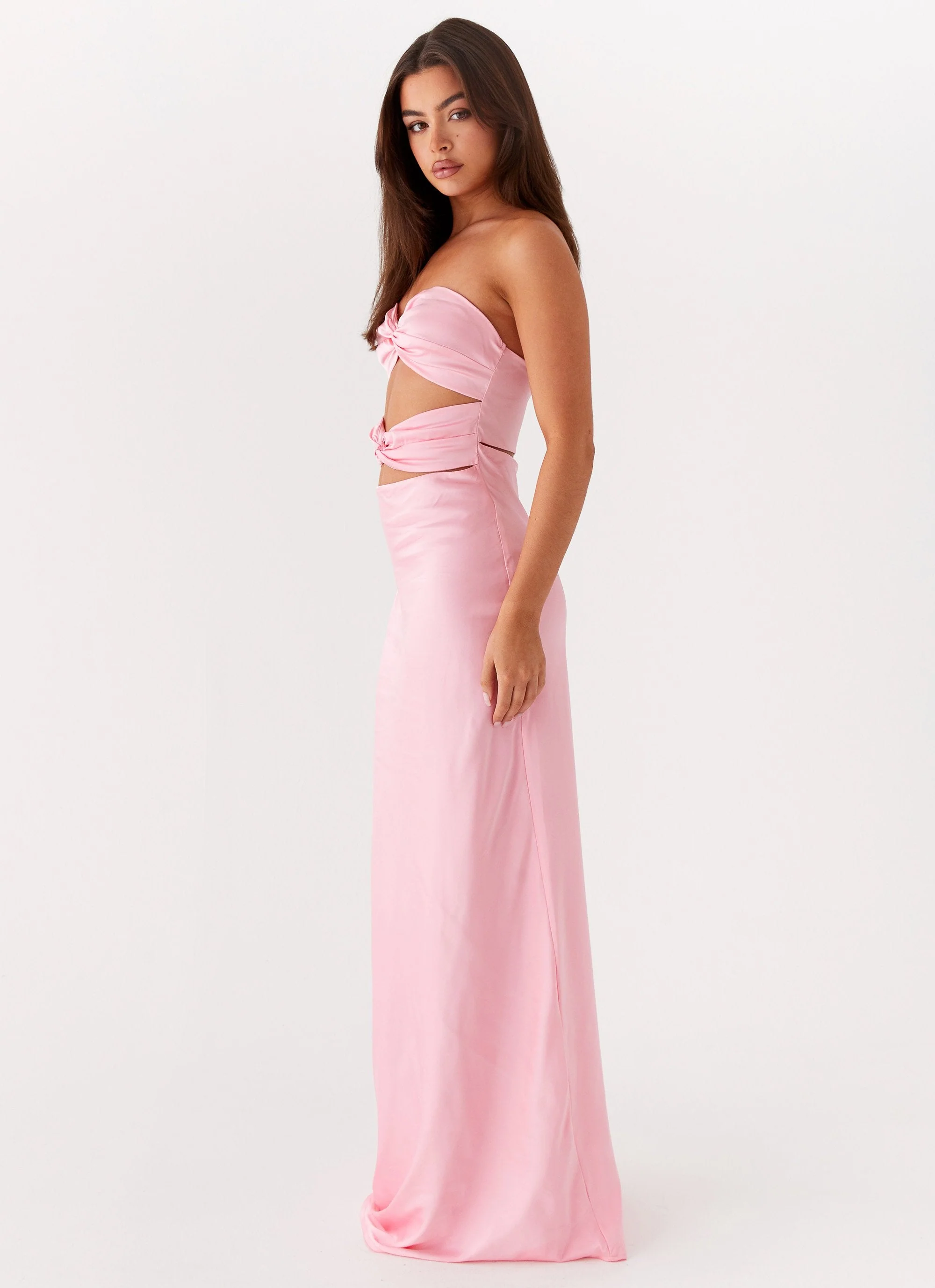 Tianna Strapless Maxi Dress - Pink - Image 4