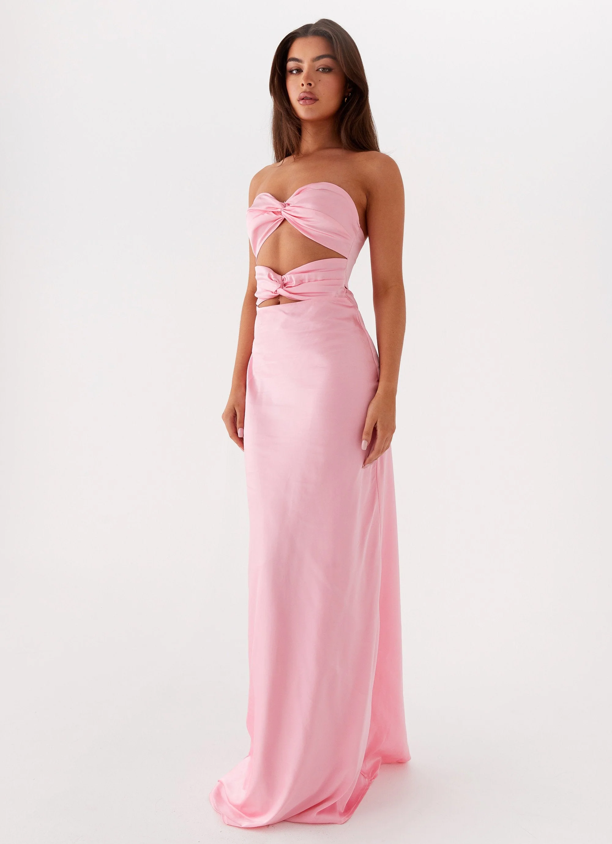 Tianna Strapless Maxi Dress - Pink - Image 6