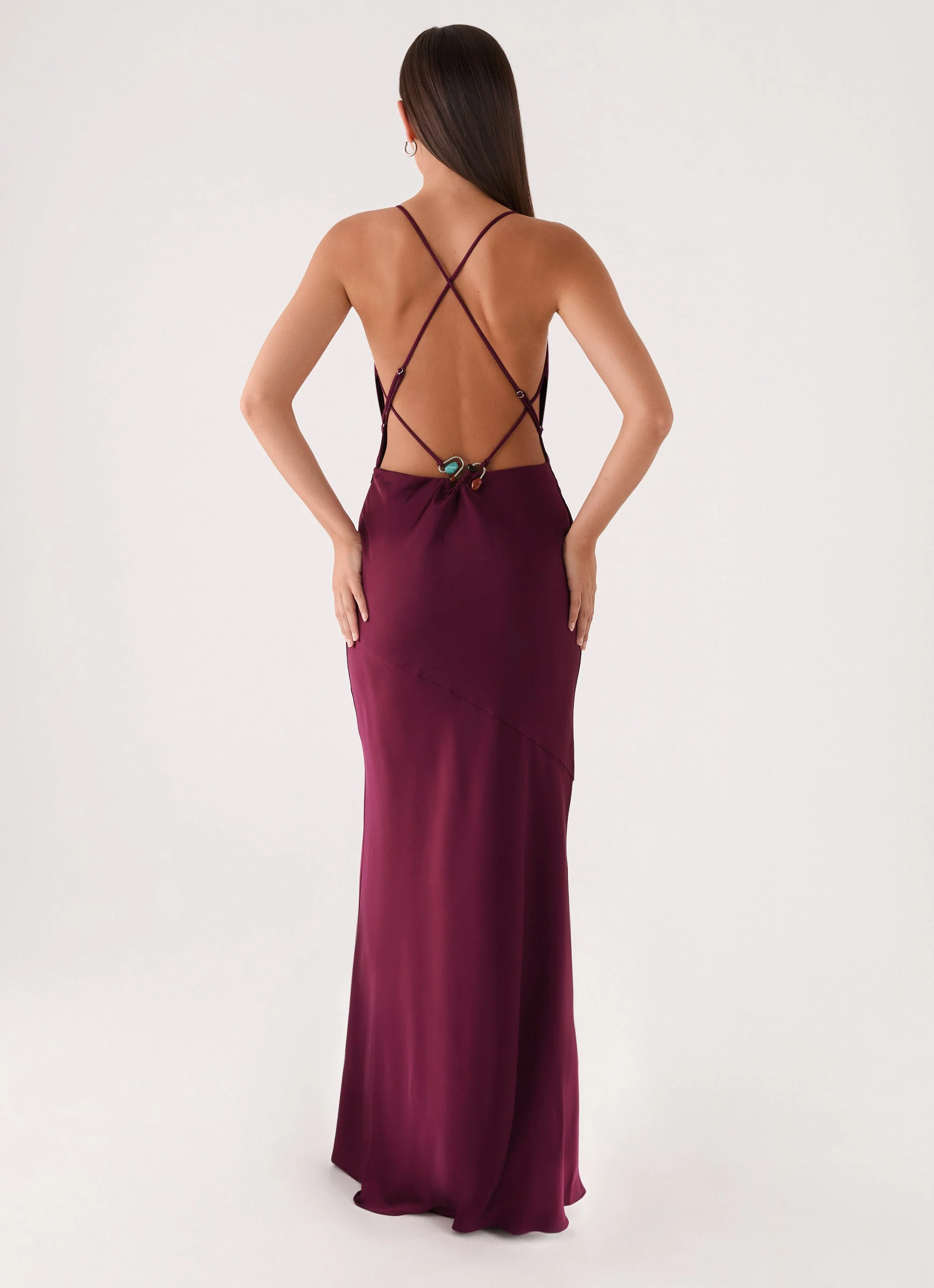 Tiano Maxi Dress - Plum - Image 2