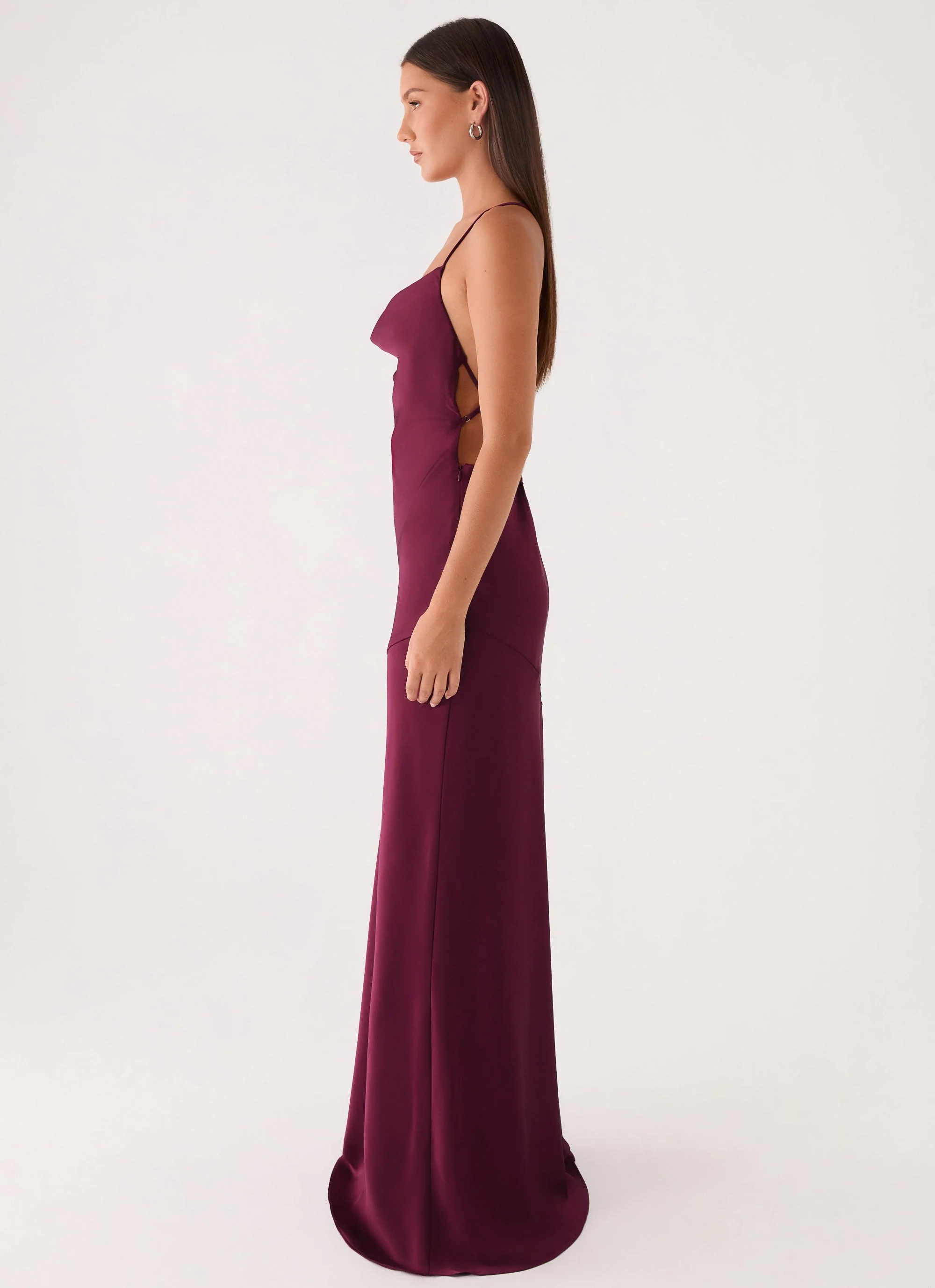 Tiano Maxi Dress - Plum - Image 3