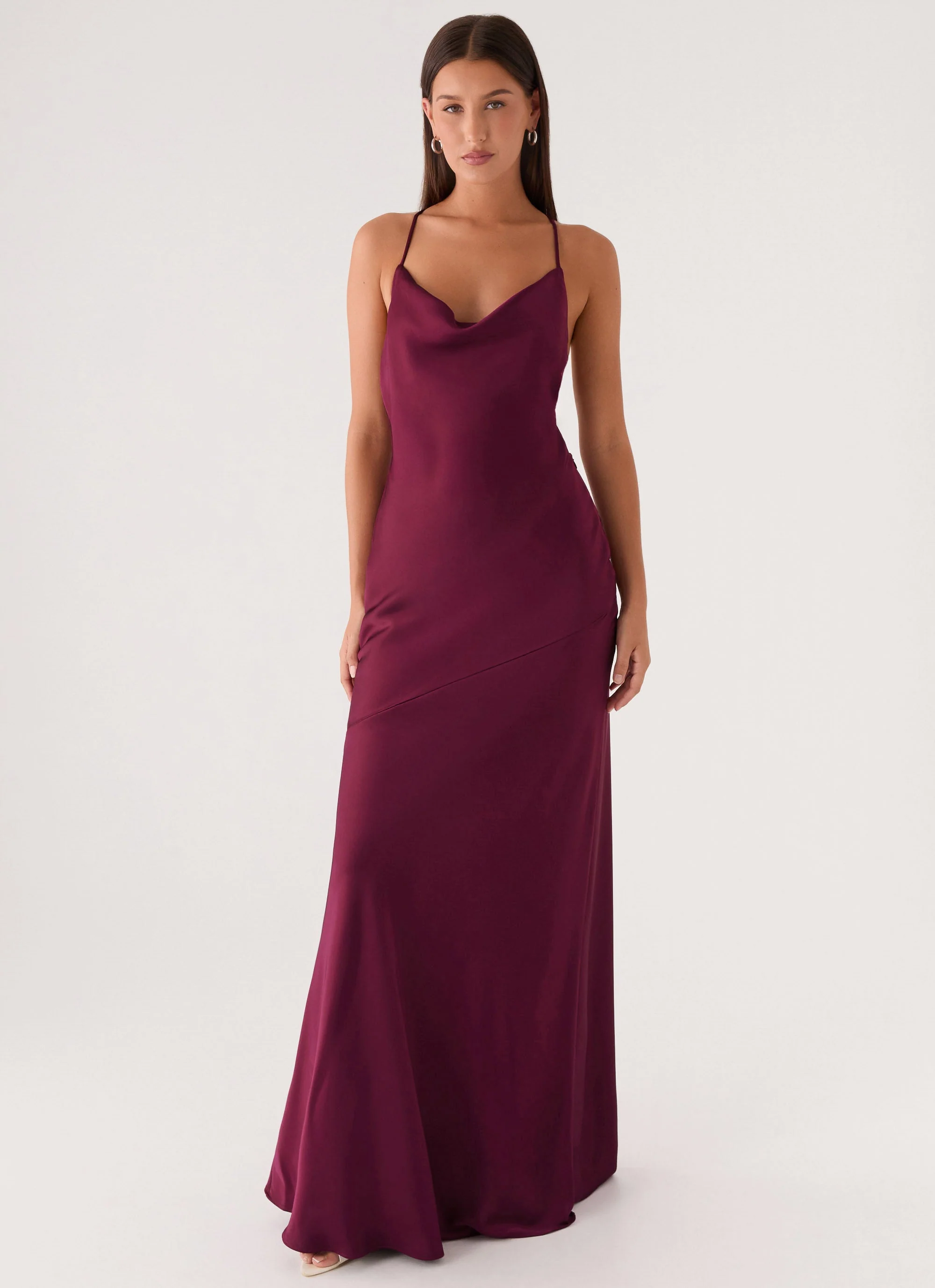 Tiano Maxi Dress - Plum - Image 5
