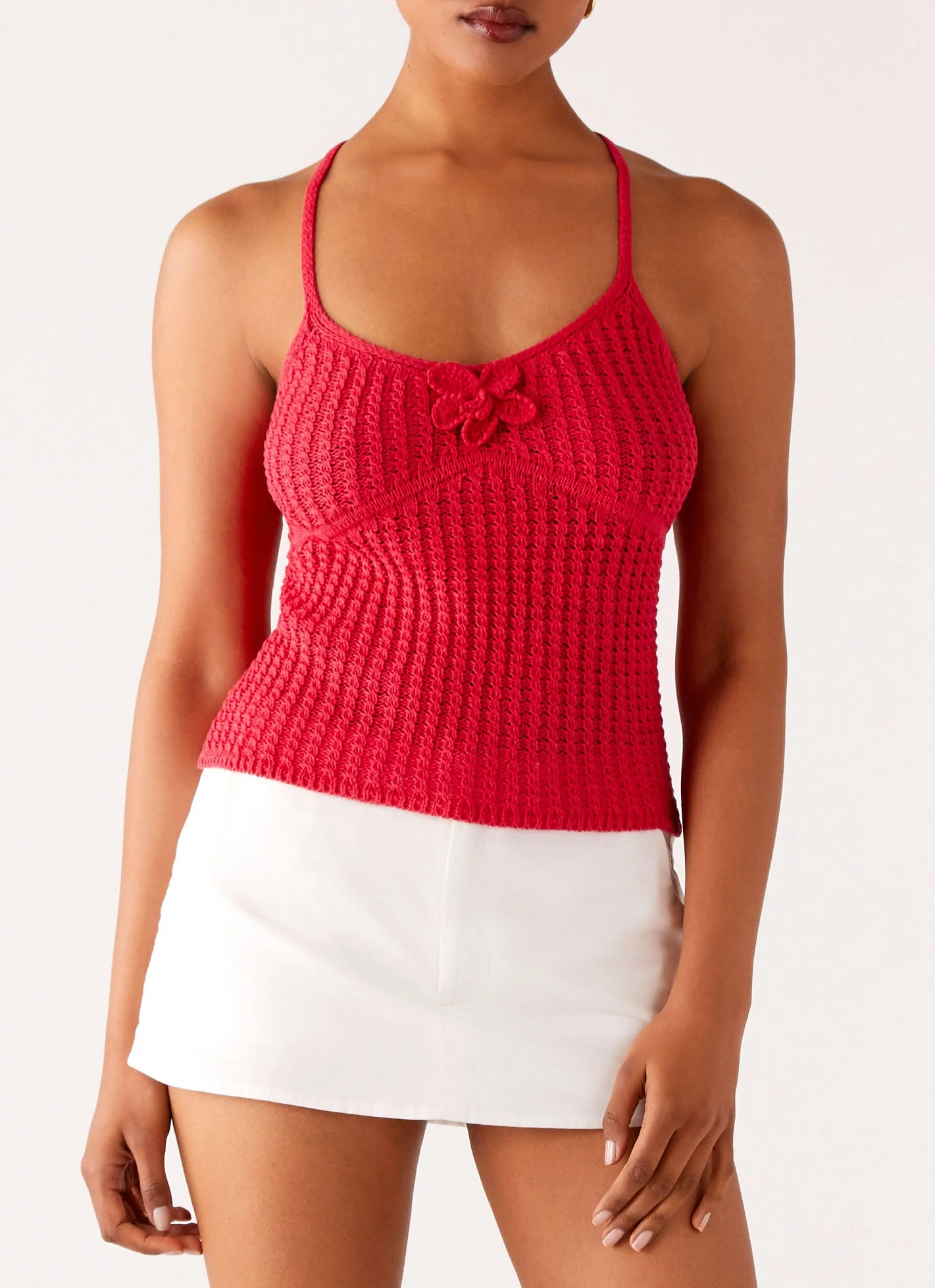 Tiare Crochet Top - Fuchsia - Image 6