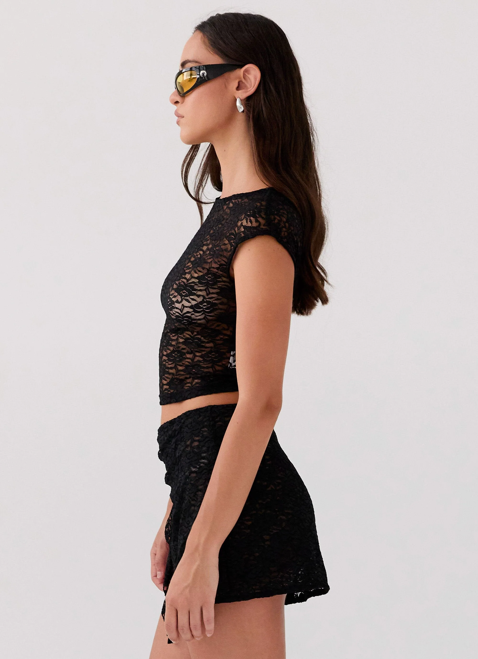 Tiffany Lace Top - Black - Image 4