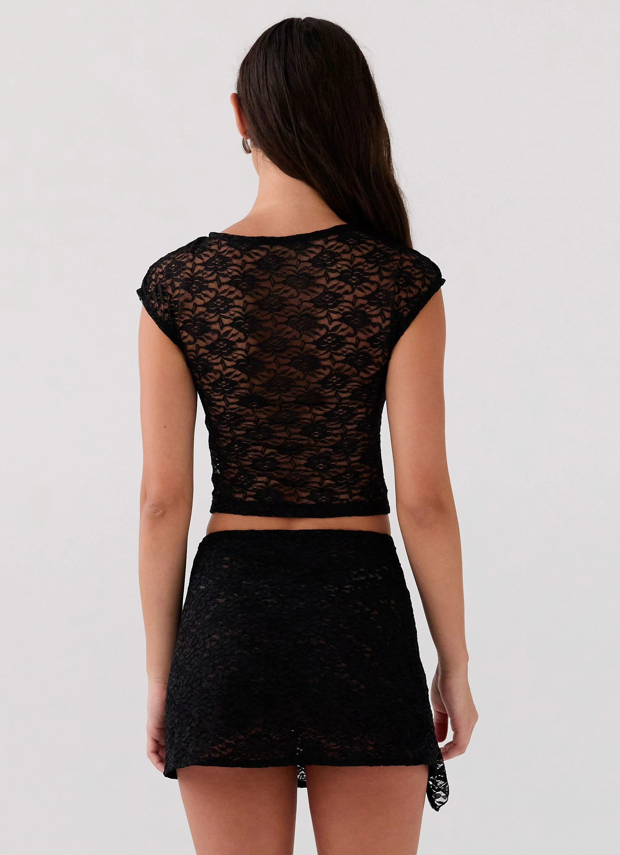 Tiffany Lace Top - Black - Image 6