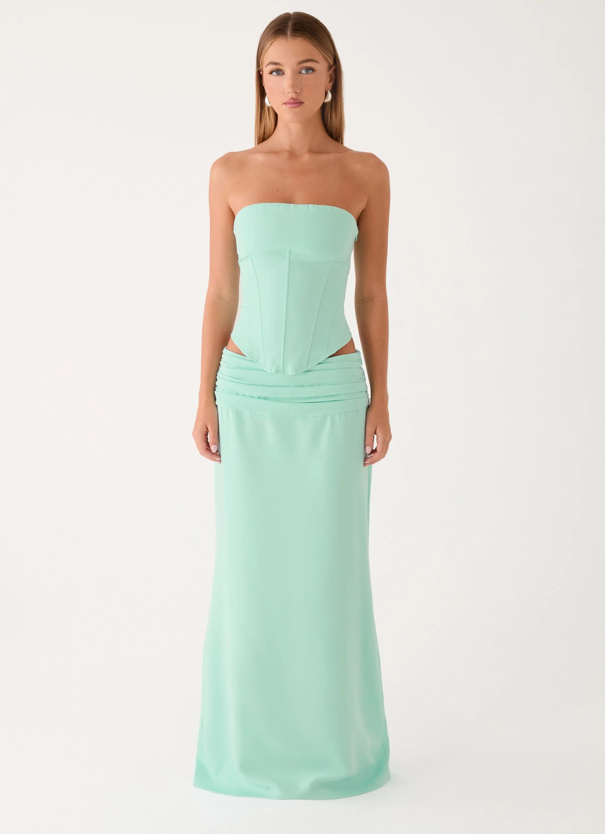 Tillie Corset Top - Aqua - Image 6