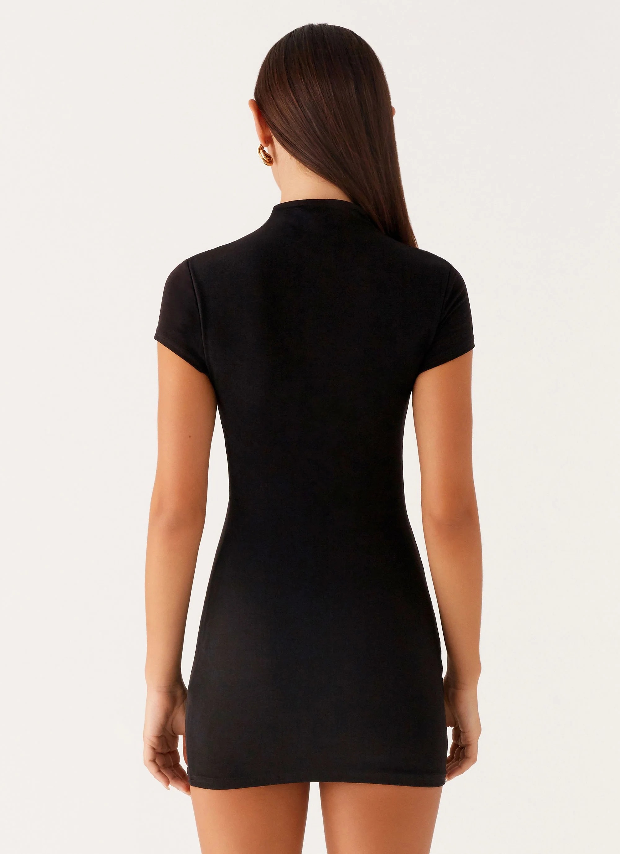 Time Capsule Cut Out Mini Dress - Black - Image 4