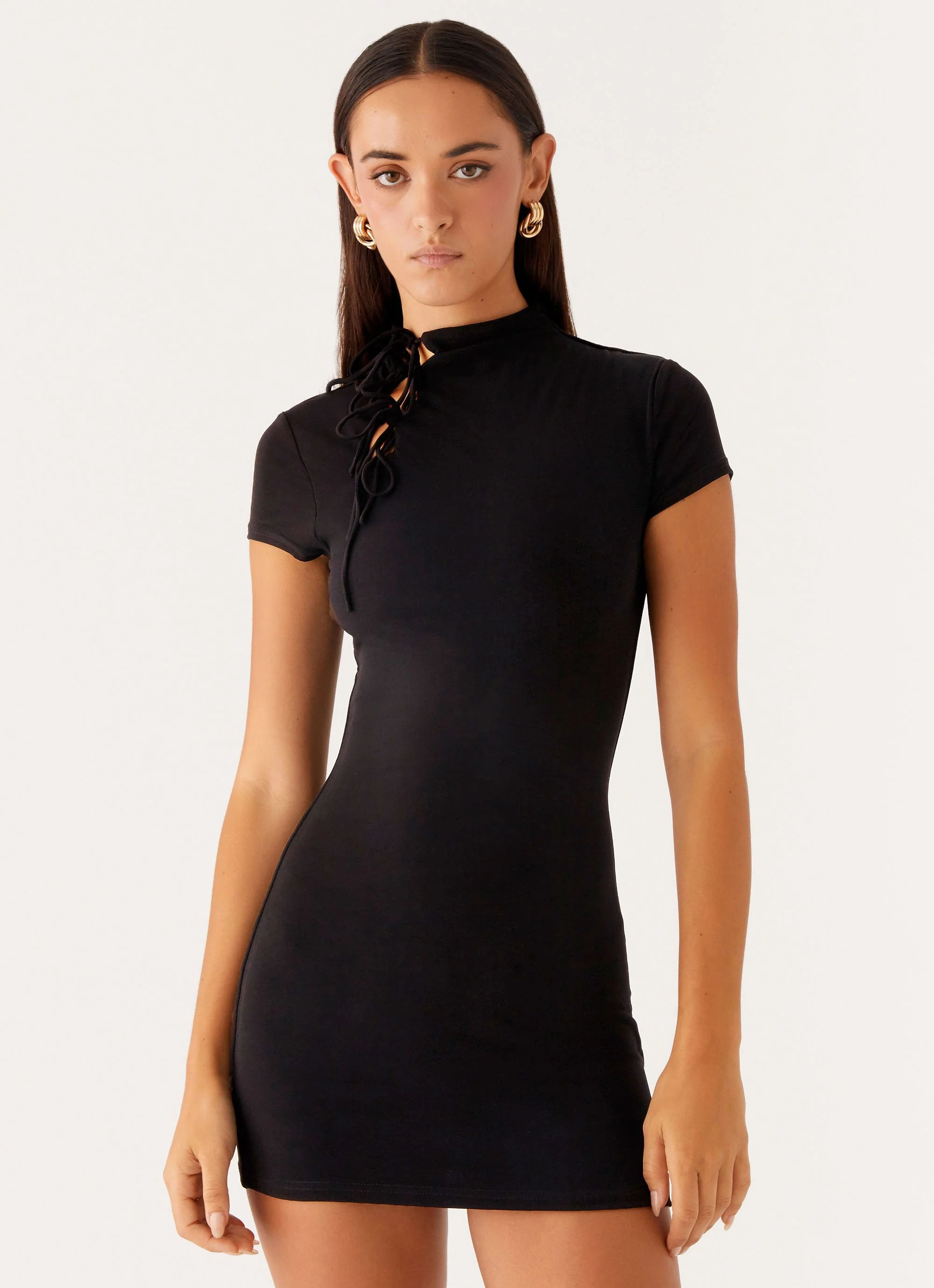 Time Capsule Cut Out Mini Dress - Black - Image 5