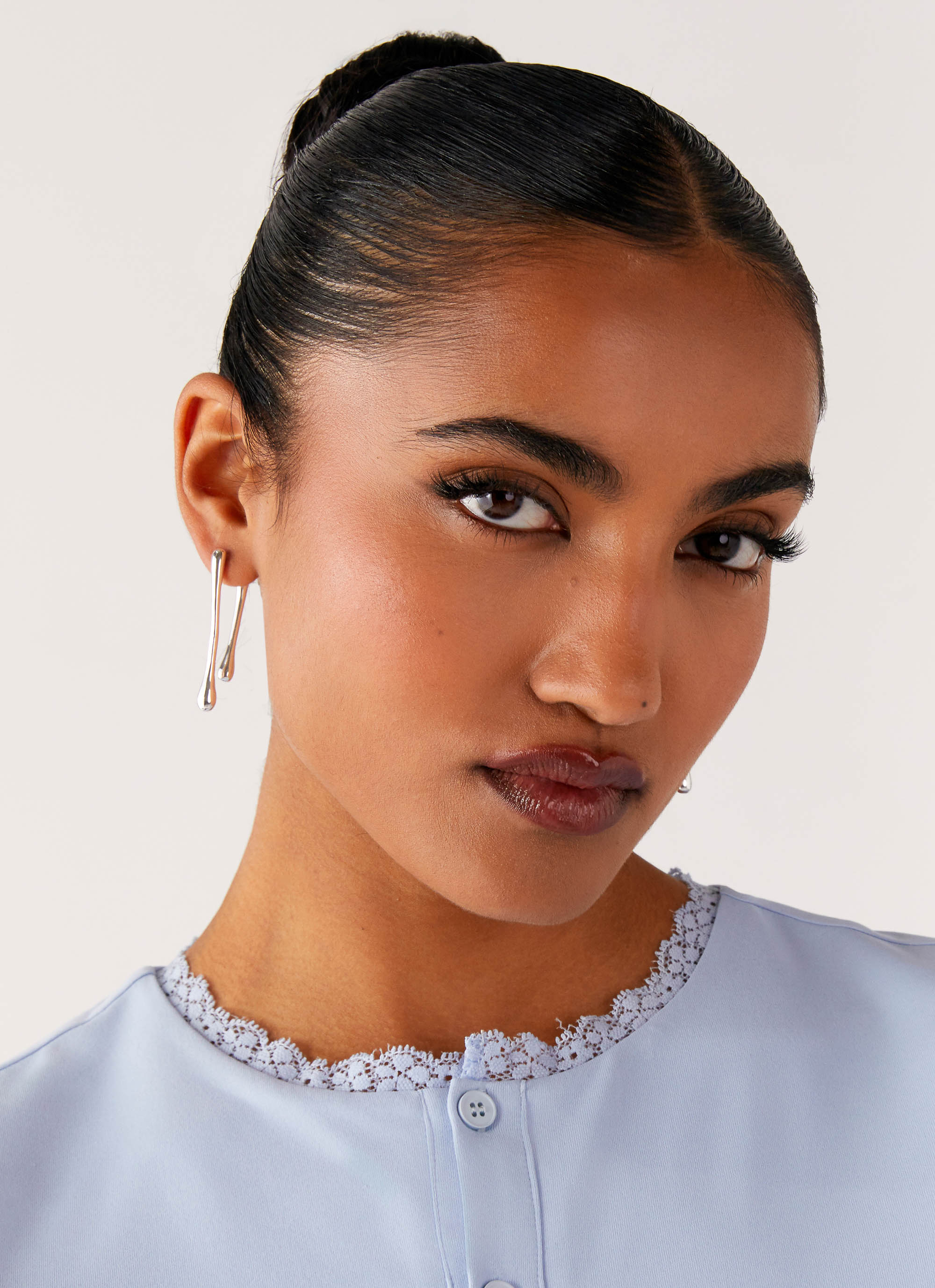 Titus Earrings - Silver - Image 3