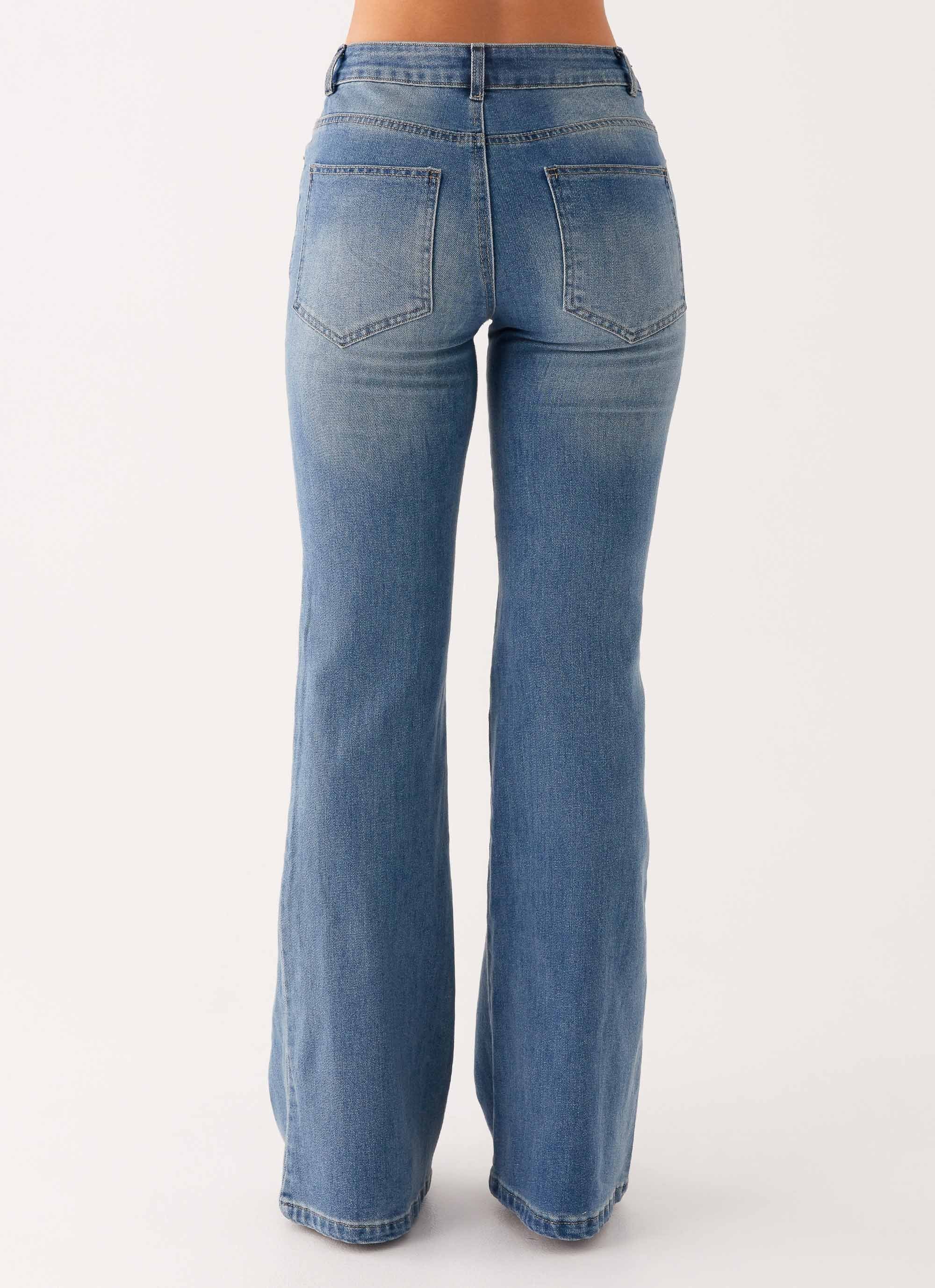 Tomi Bootleg Denim Jeans - Vintage Blue - Image 4
