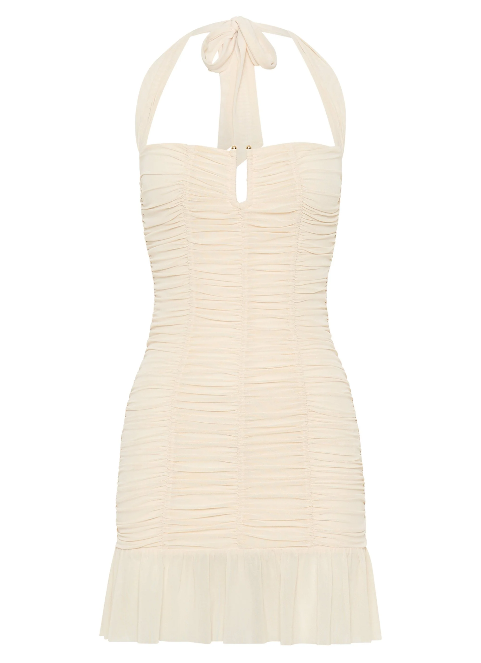 Toni Halter Mini dress - Lemon - Image 8