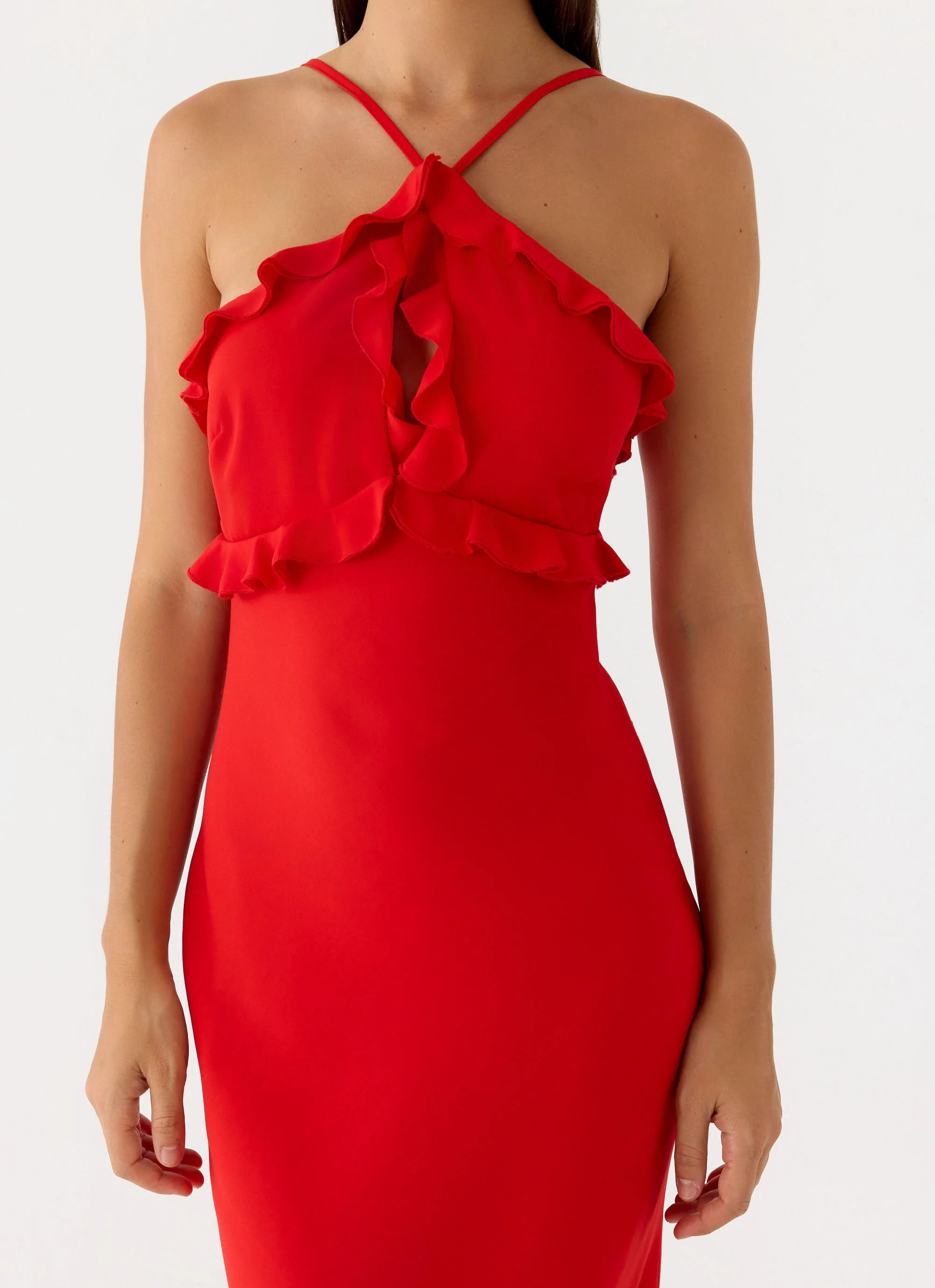 Trieste Maxi Dress - Red - Image 5