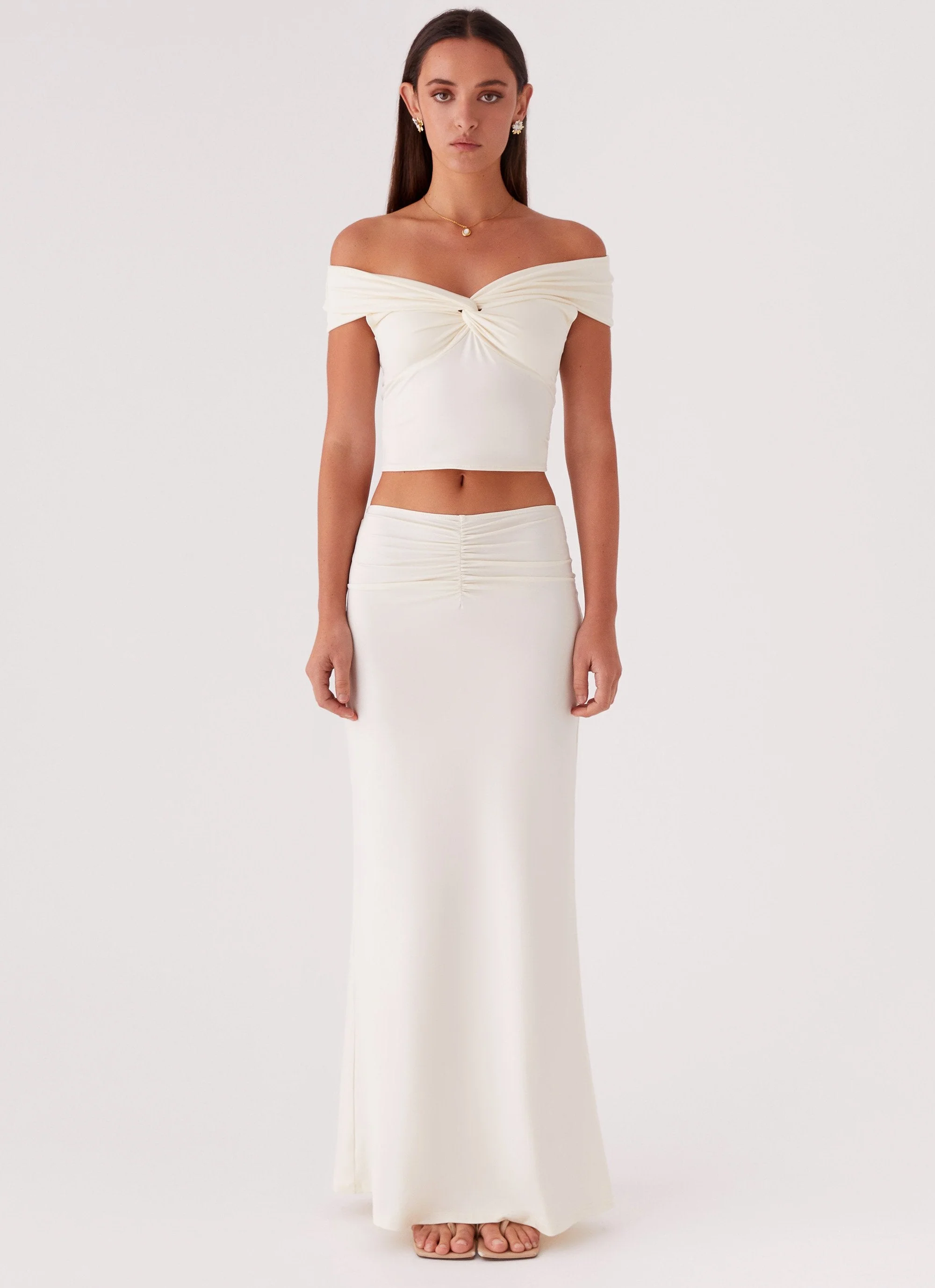 Trixie Maxi Skirt - Ivory - Image 2