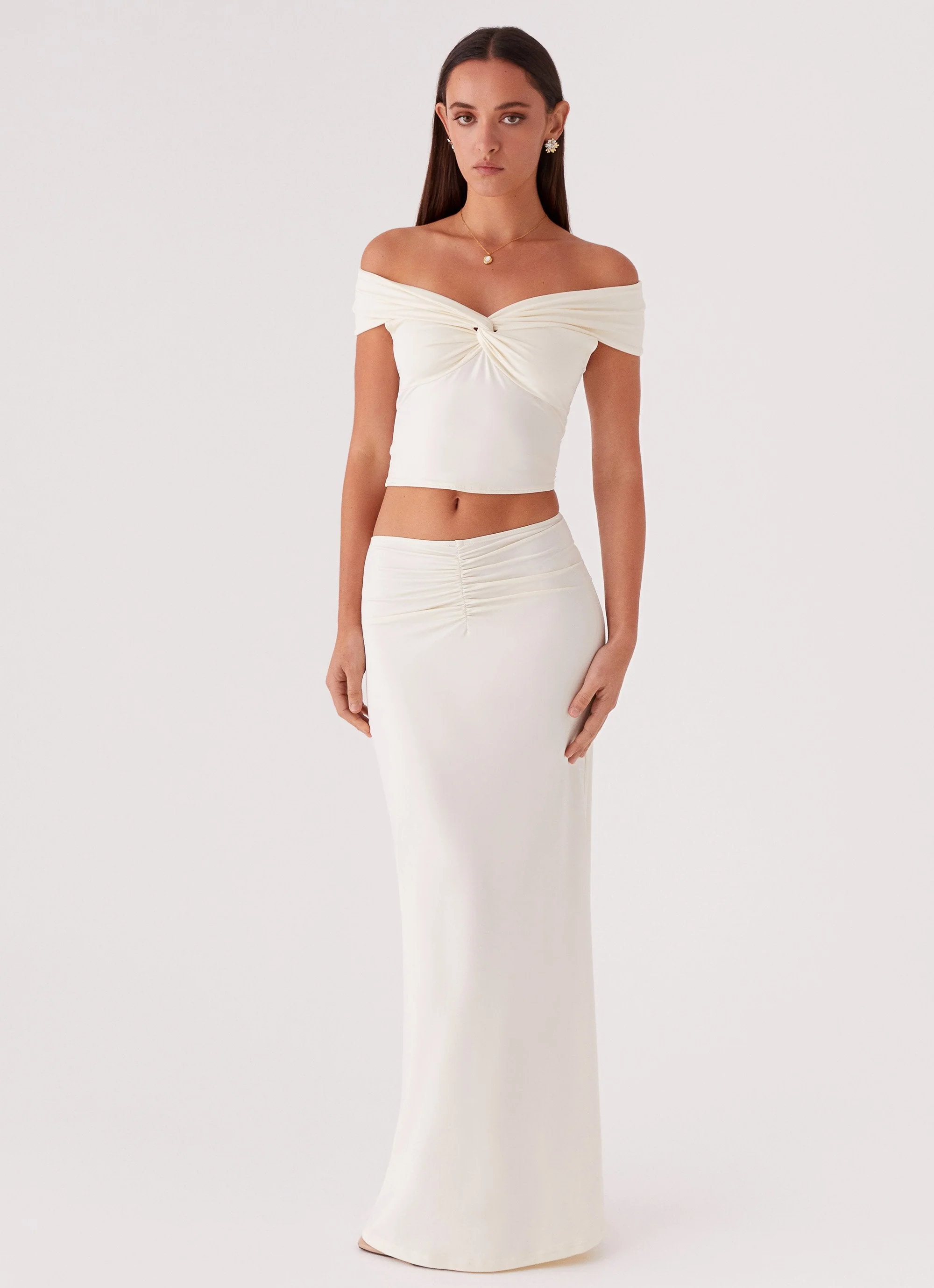 Trixie Maxi Skirt - Ivory - Image 6