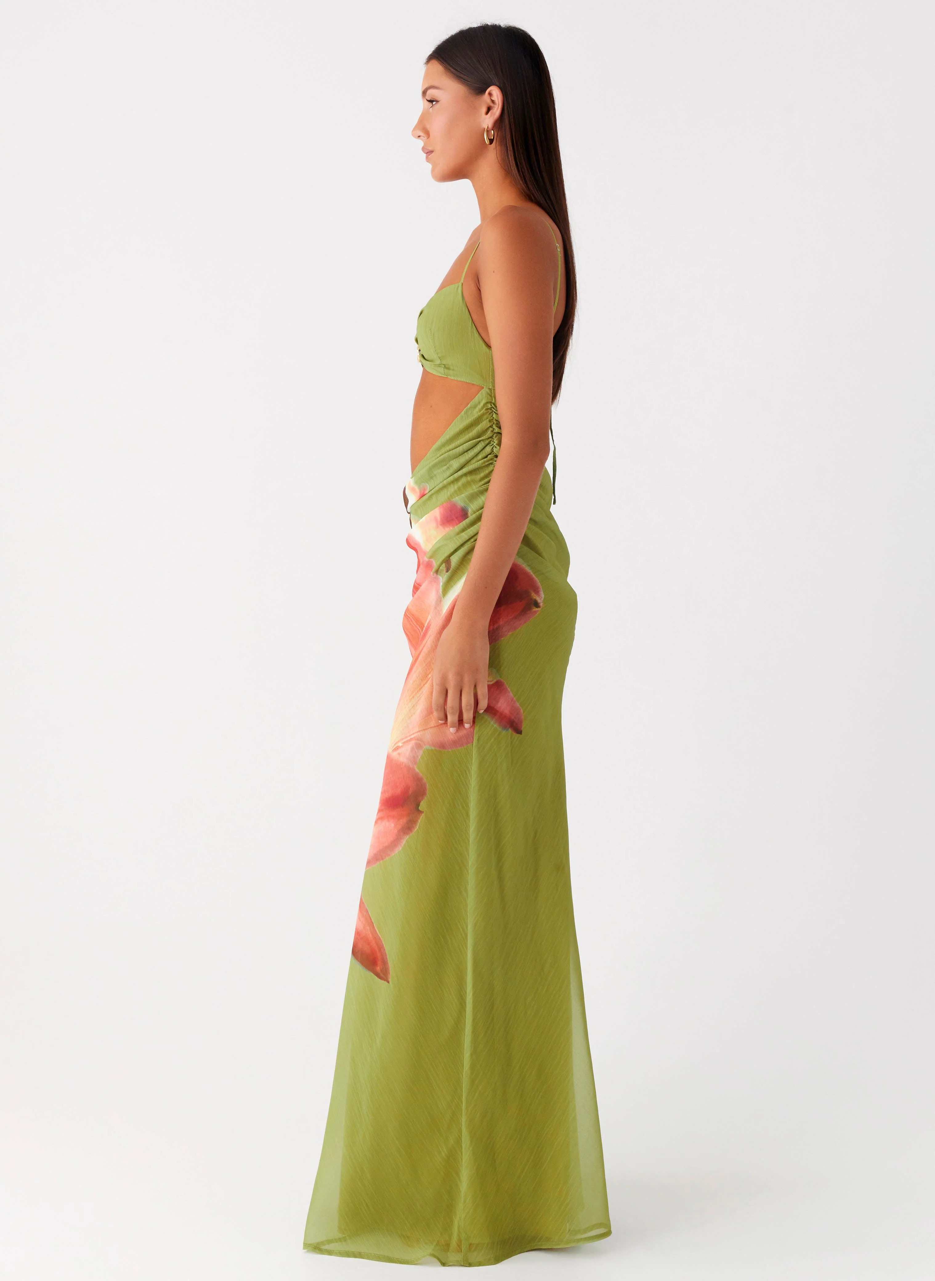Tropic Rush Cut Out Maxi Dress - Jungle Floral - Image 3