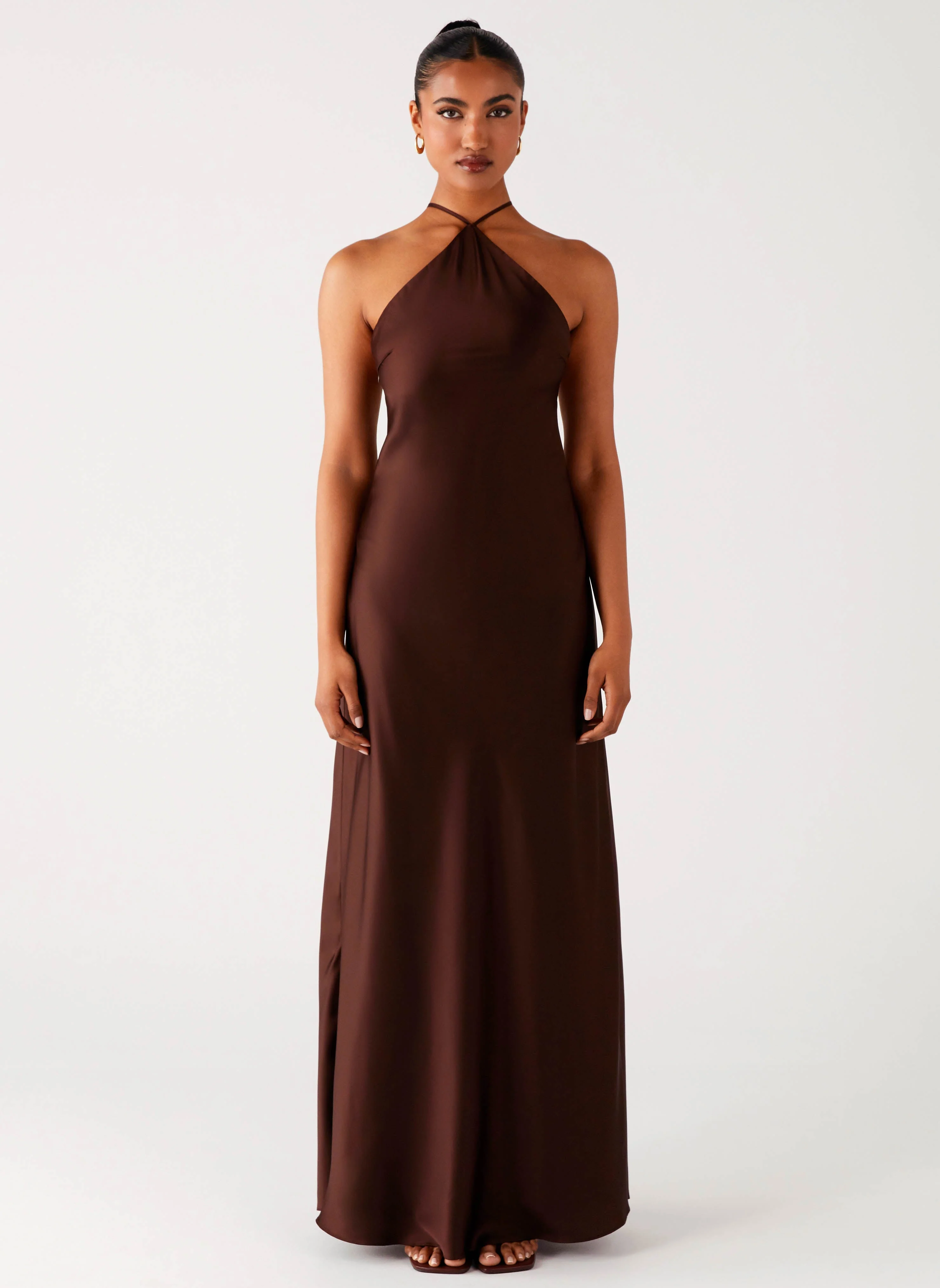 Tulama Maxi Dress - Chocolate - Image 2