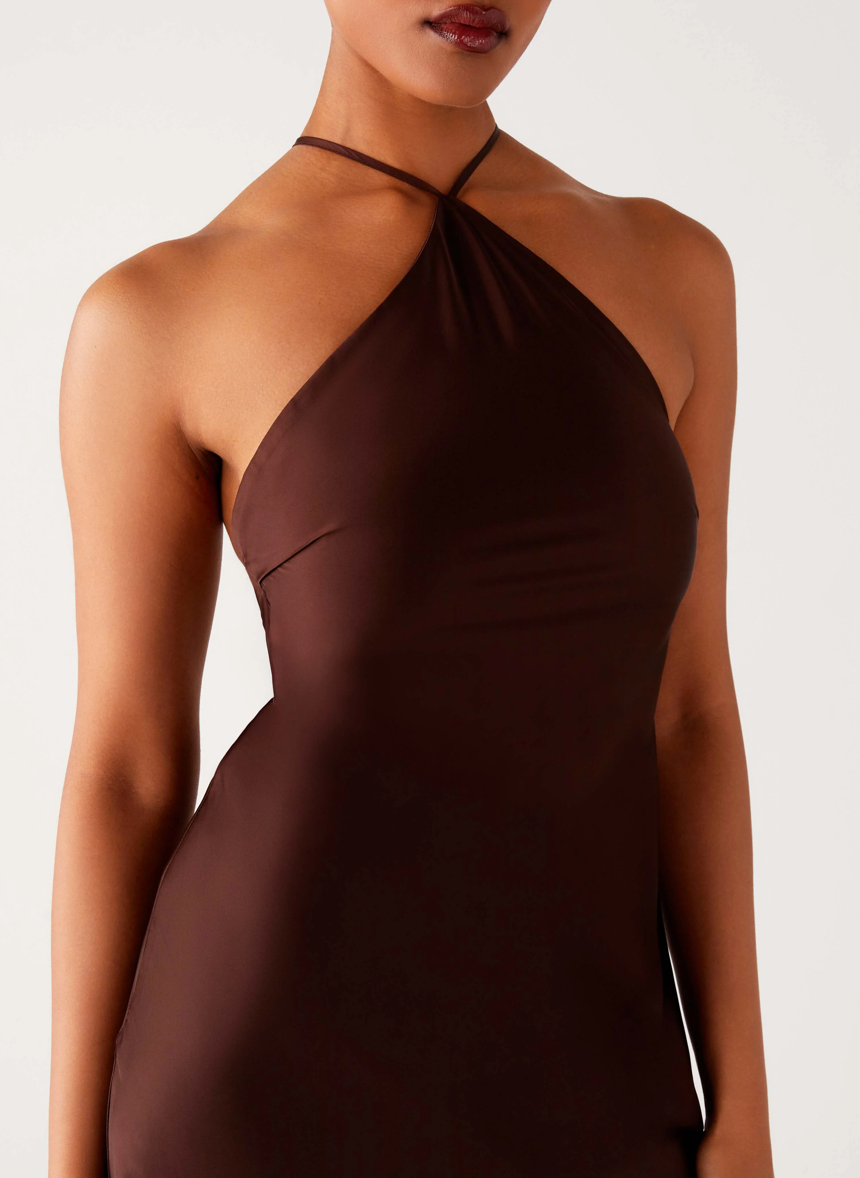 Tulama Maxi Dress - Chocolate - Image 6