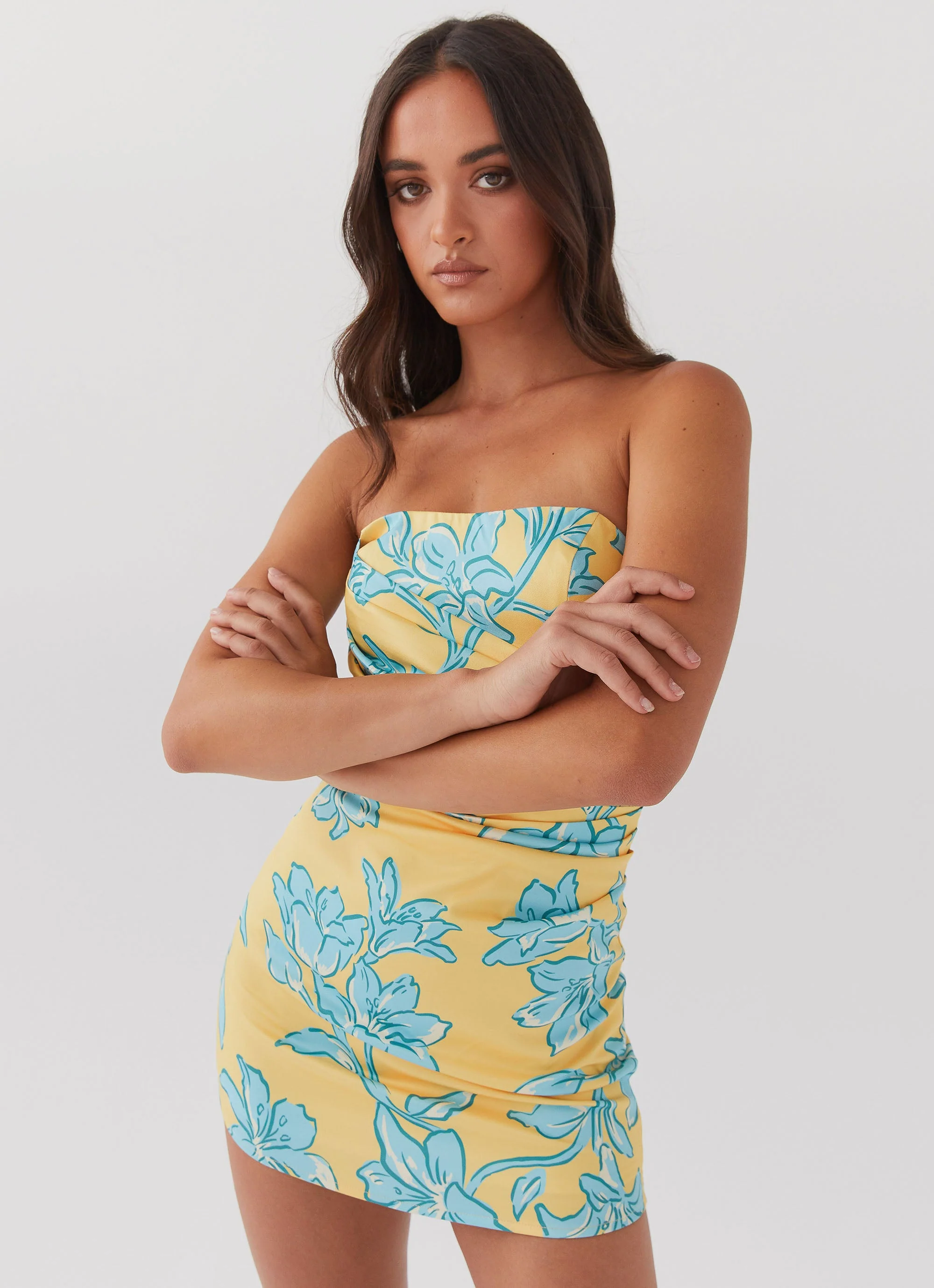 Tuscany Mini Dress - Golden Bloom - Image 4