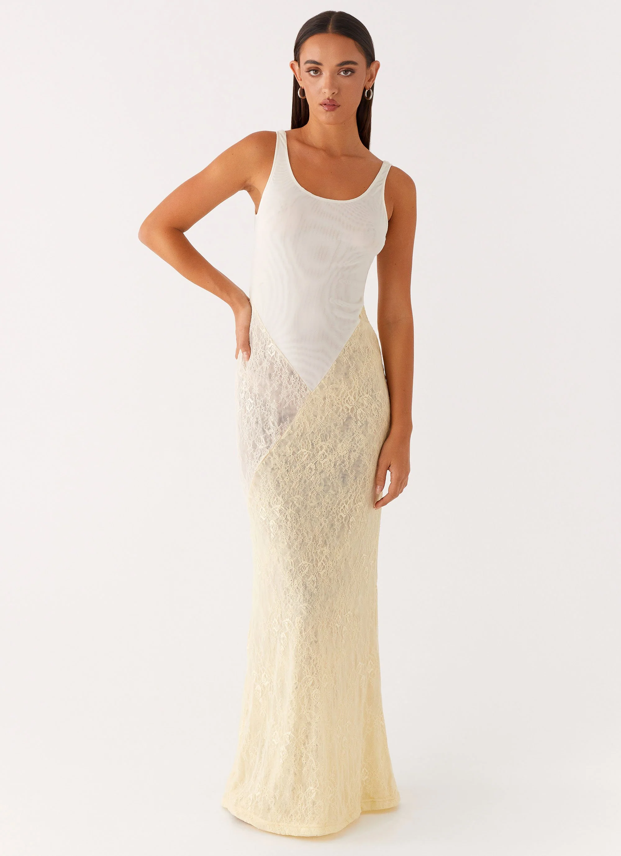 Twilight Dreams Maxi Dress - Yellow - Image 3