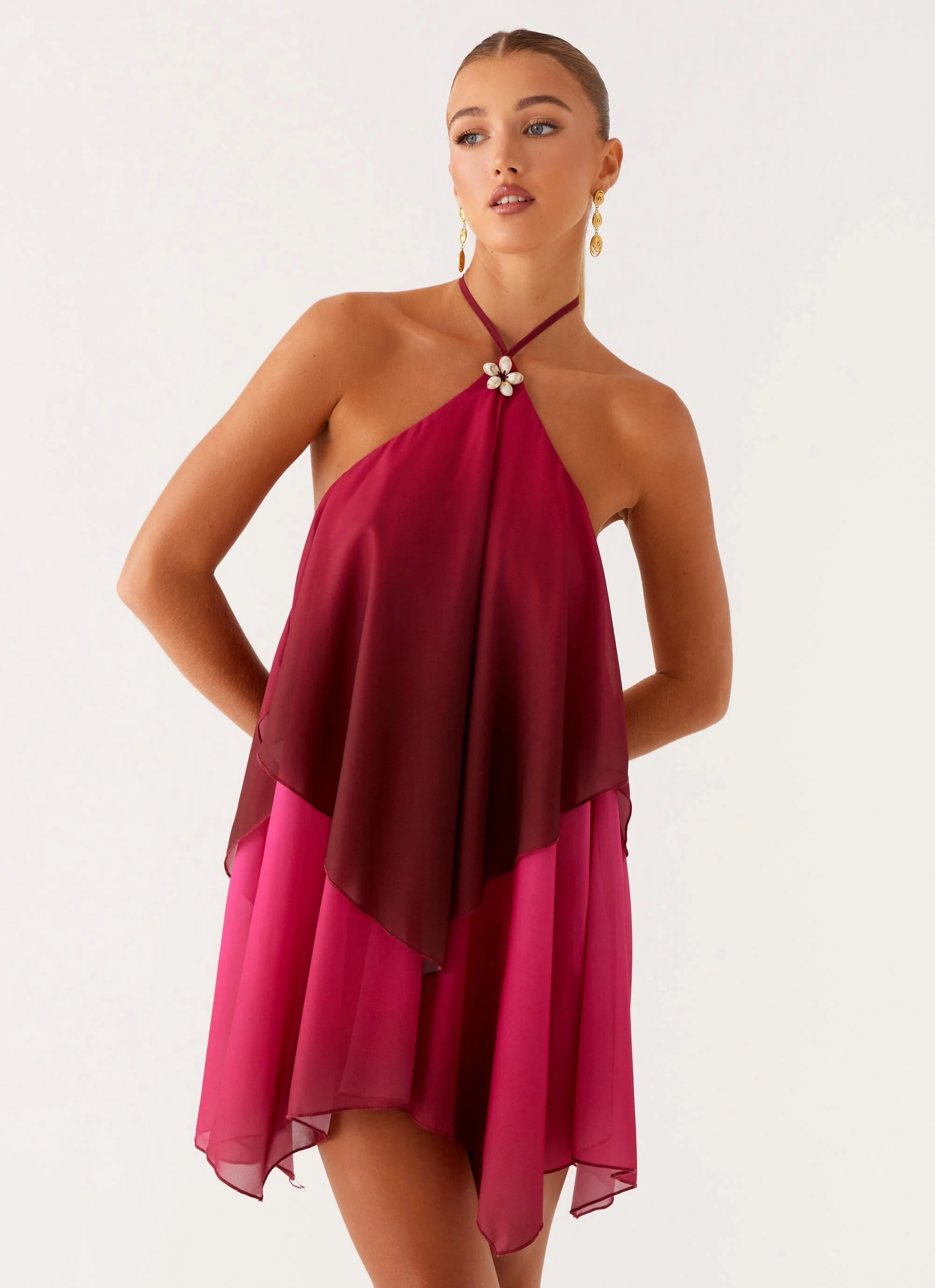 Twin Flame Mini Dress - Fuchsia Gradient - Image 3