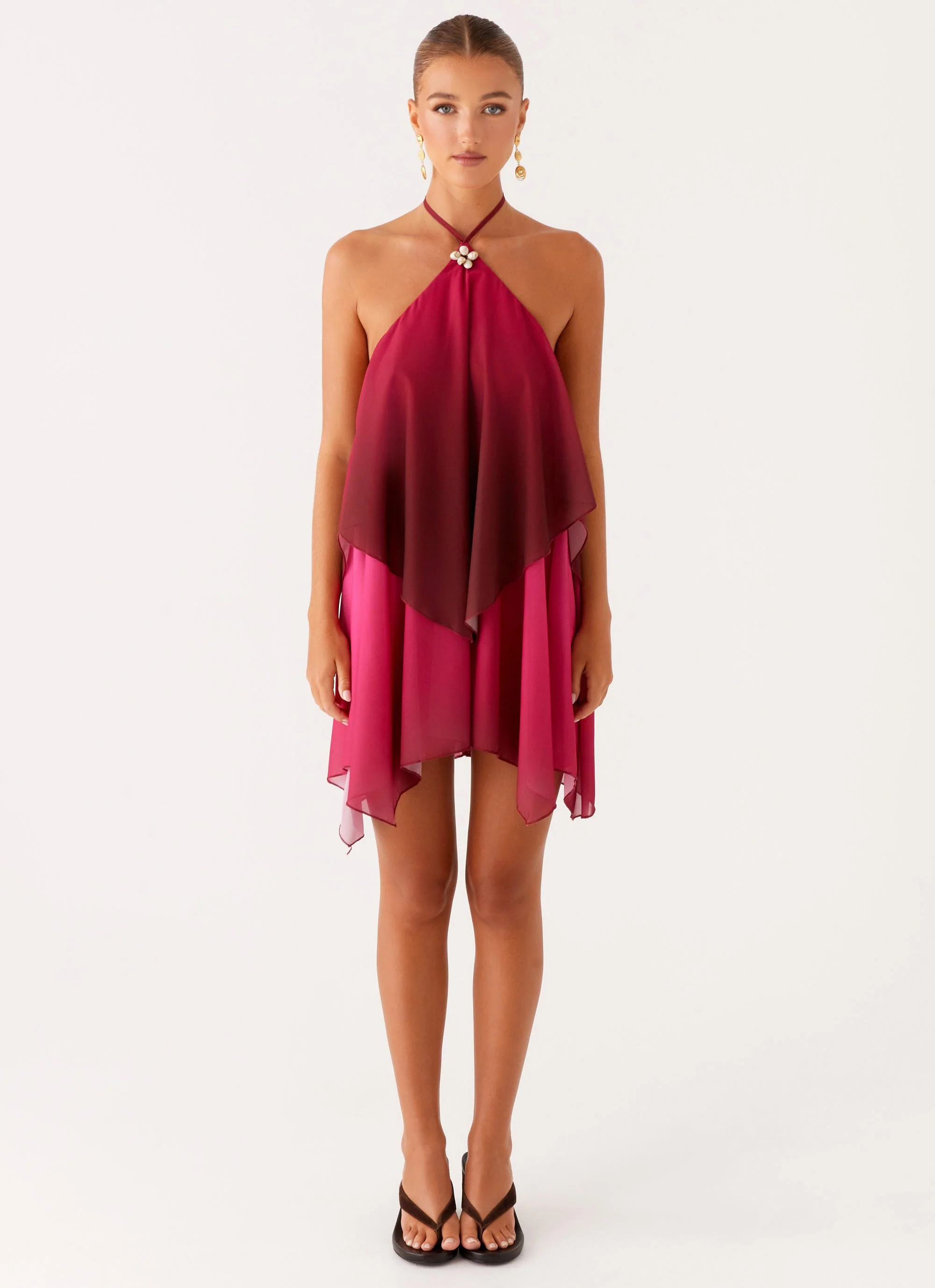 Twin Flame Mini Dress - Fuchsia Gradient - Image 4