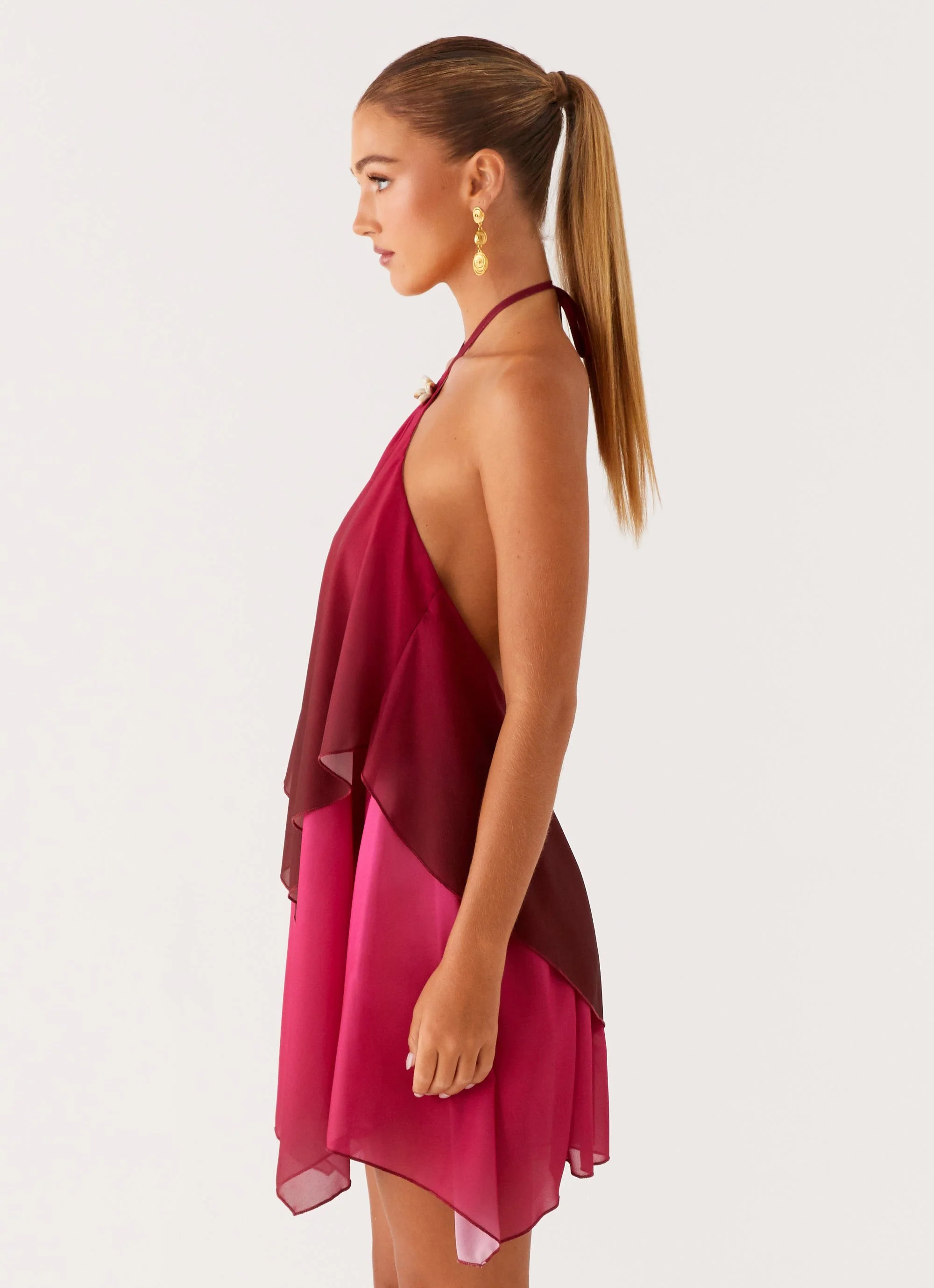 Twin Flame Mini Dress - Fuchsia Gradient - Image 5