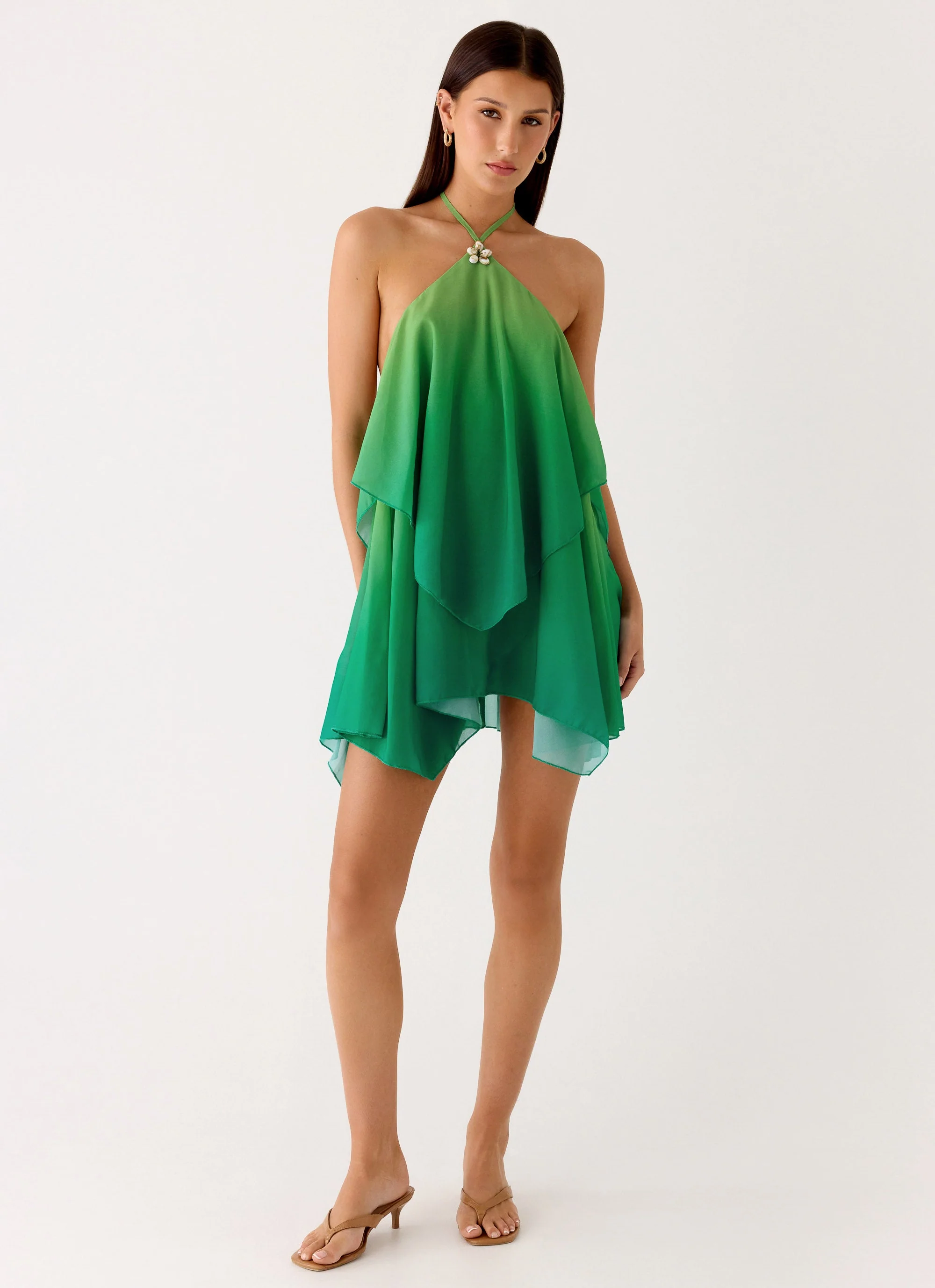 Twin Flame Mini Dress - Green Gradient - Image 5