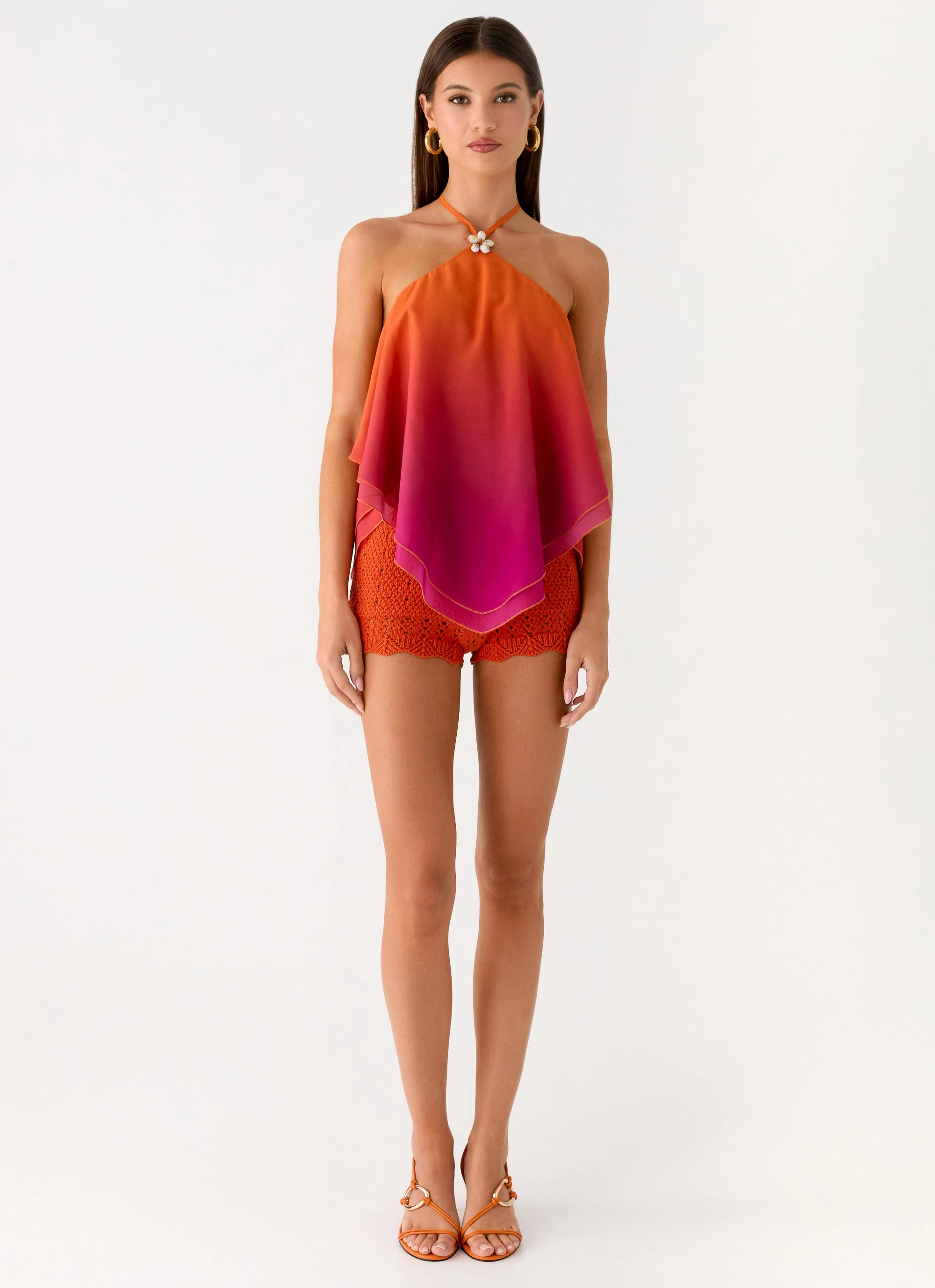 Twin Flame Top - Orange - Image 4