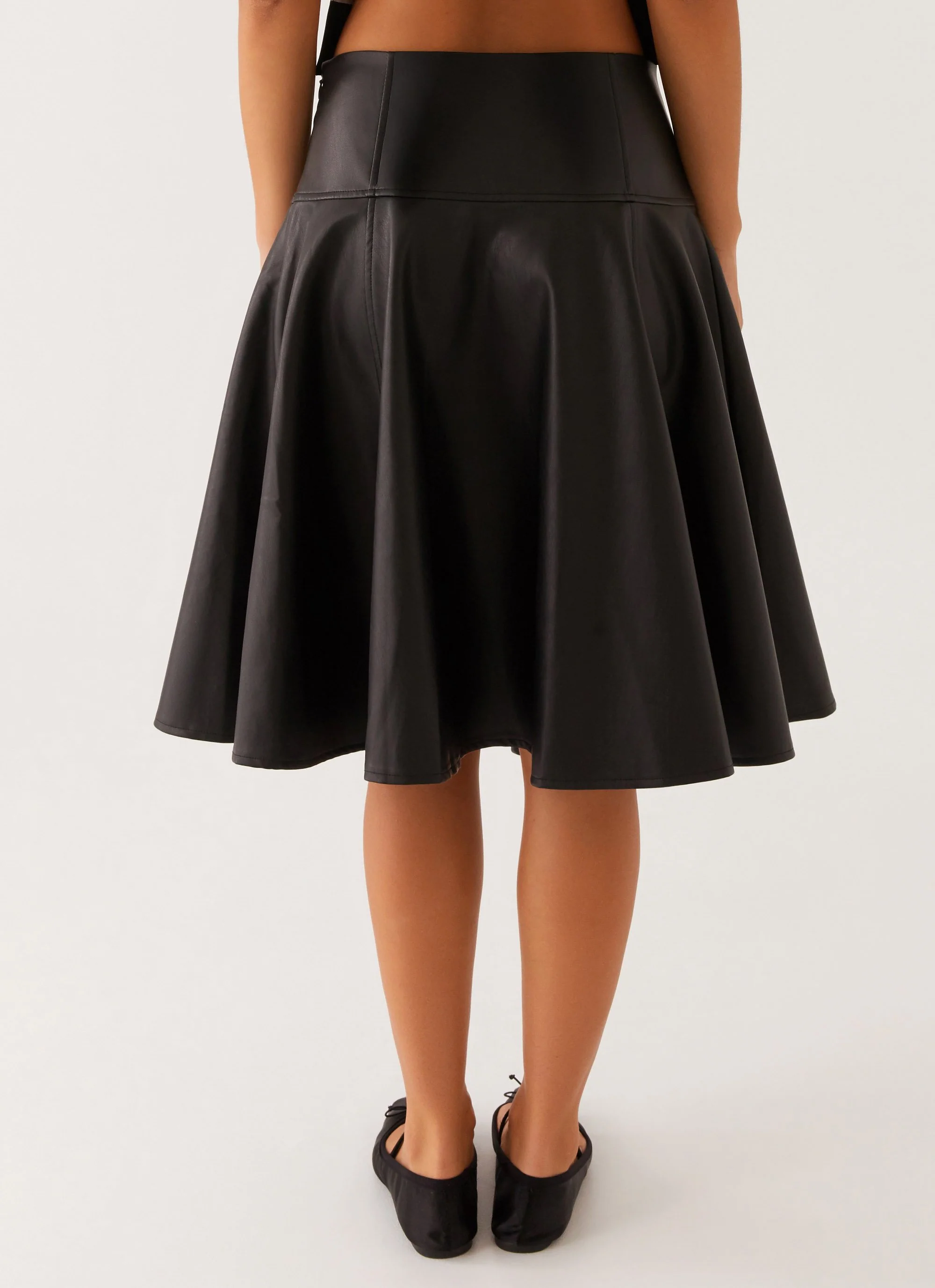 Tyler Midi Skirt - Black - Image 3